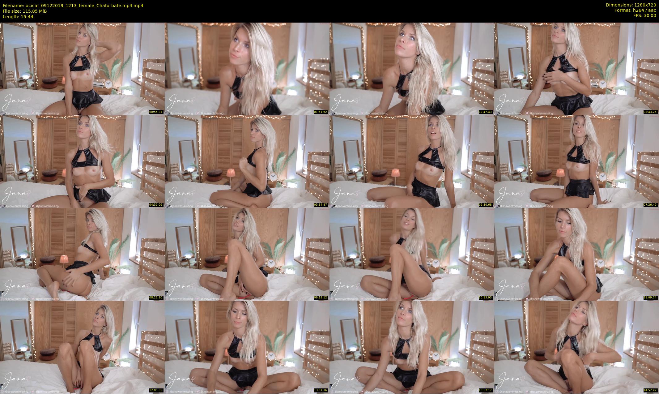 ocicat — 16 minute Chaturbate female cam show recording, 720p, Dec 9, 2019