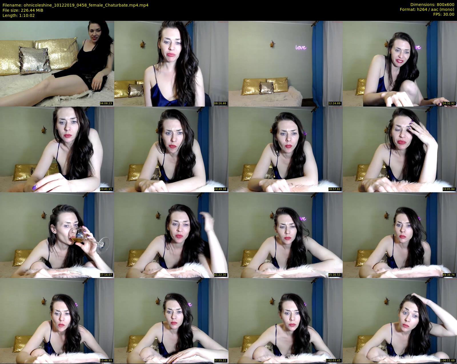 ohnicoleshine — 71 minute Chaturbate female cam show recording, 480p, Dec 10, 2019
