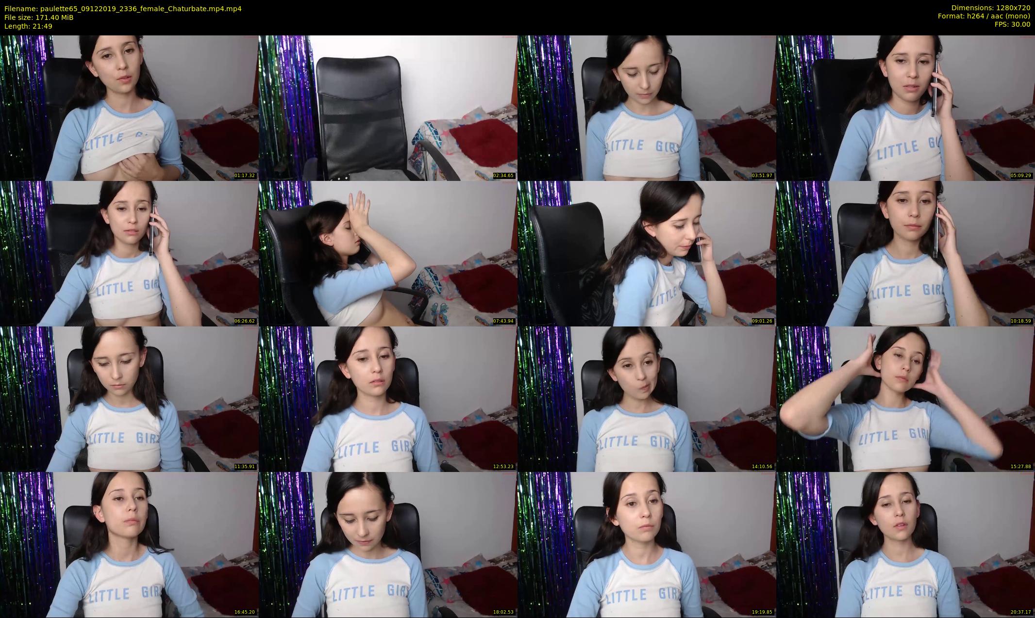 paulette65 — 22 minute Chaturbate female cam show recording, 720p, Dec 9, 2019