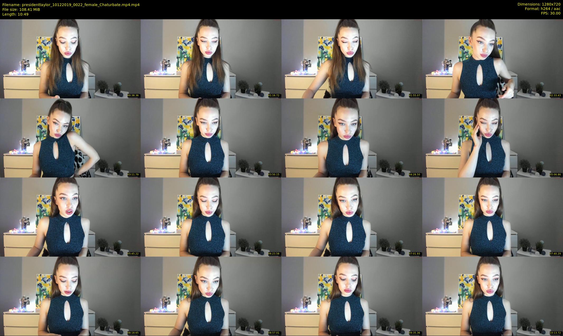 presidenttaylor — 11 minute Chaturbate female cam show recording, 720p, Dec 10, 2019