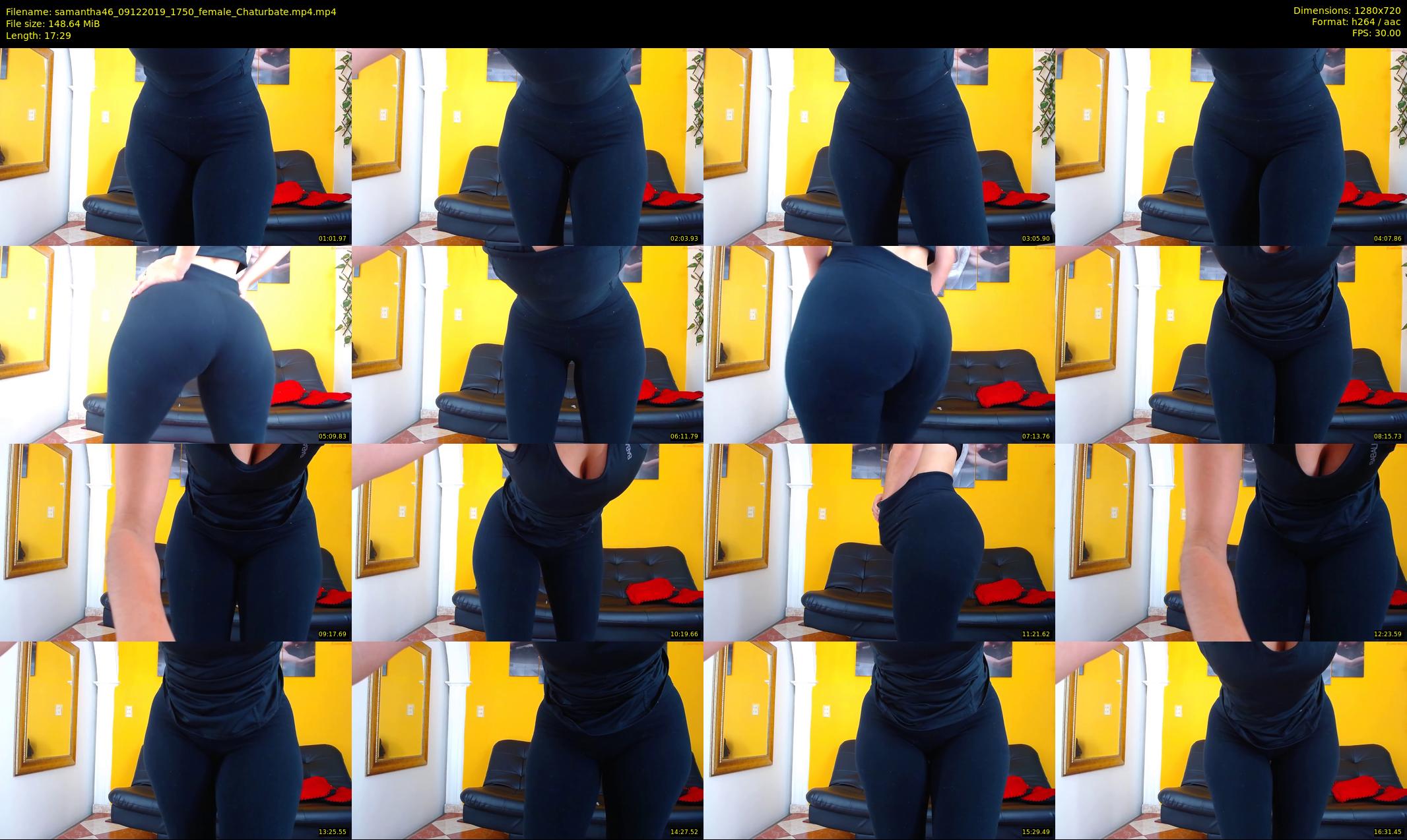 samantha46 — 18 minute Chaturbate female cam show recording, 720p, Dec 9, 2019