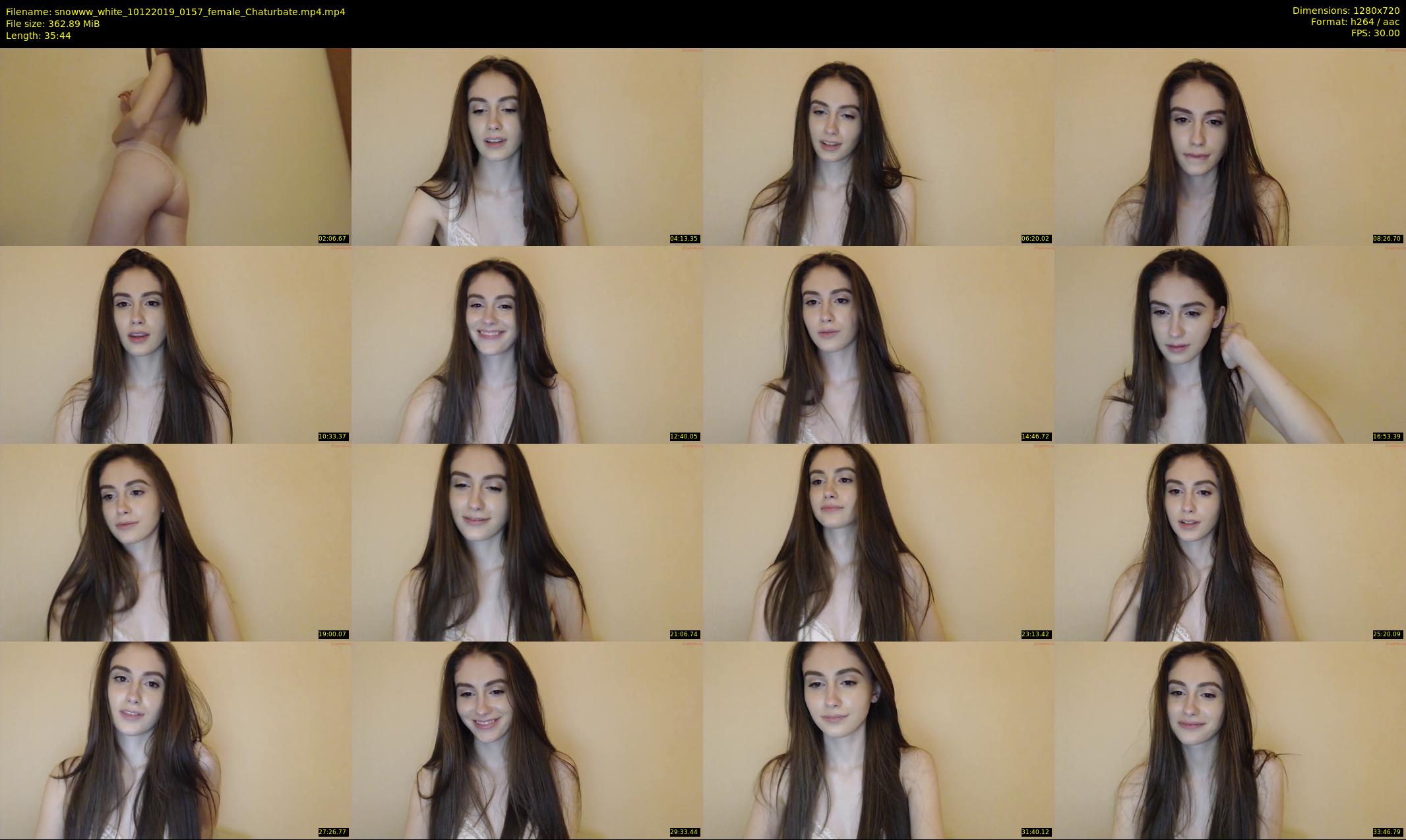 snowww_white — 36 minute Chaturbate female cam show recording, 720p, Dec 10, 2019