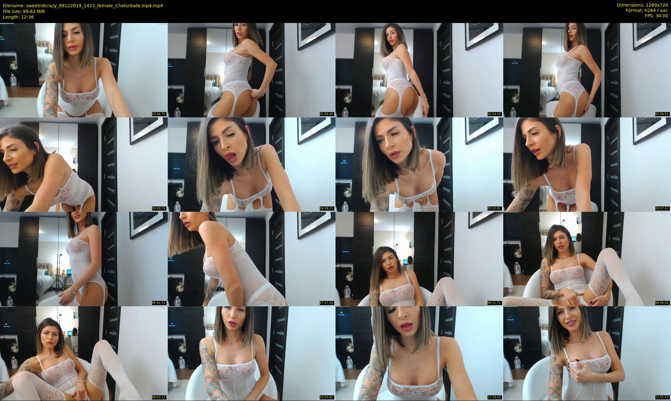 sweetndcrazy — 13 minute Chaturbate female cam show recording, 720p, Dec 9, 2019