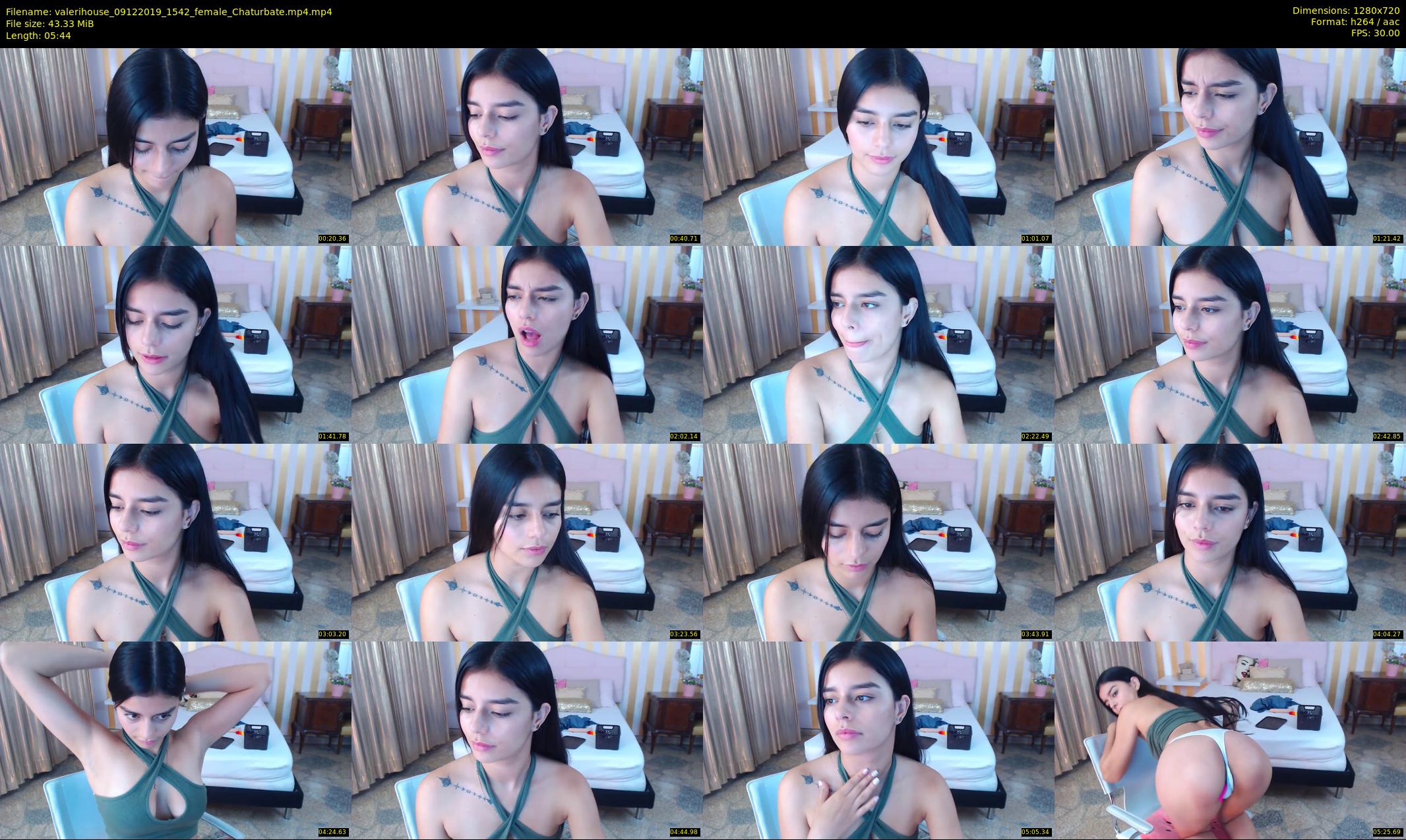 valerihouse — 6 minute Chaturbate female cam show recording, 720p, Dec 9, 2019