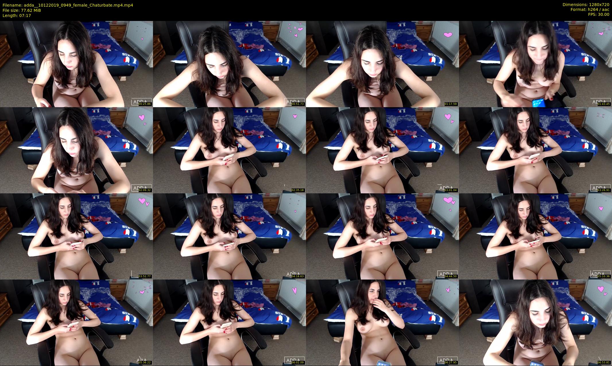 adda_ — 8 minute Chaturbate female cam show recording, 720p, Dec 10, 2019