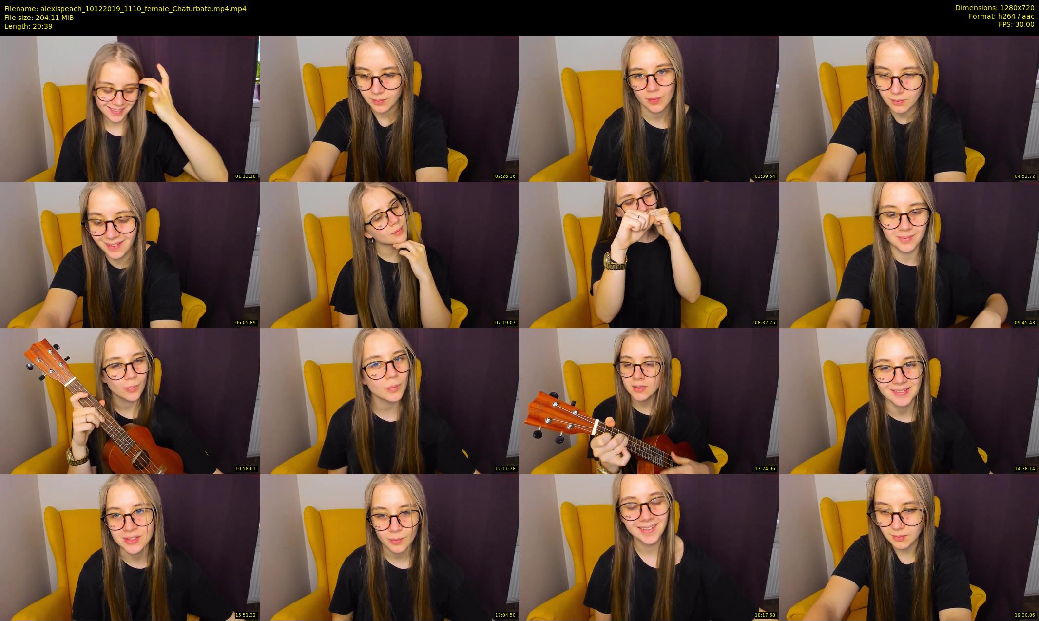 alexispeach — 21 minute Chaturbate female cam show recording, 720p, Dec 10, 2019