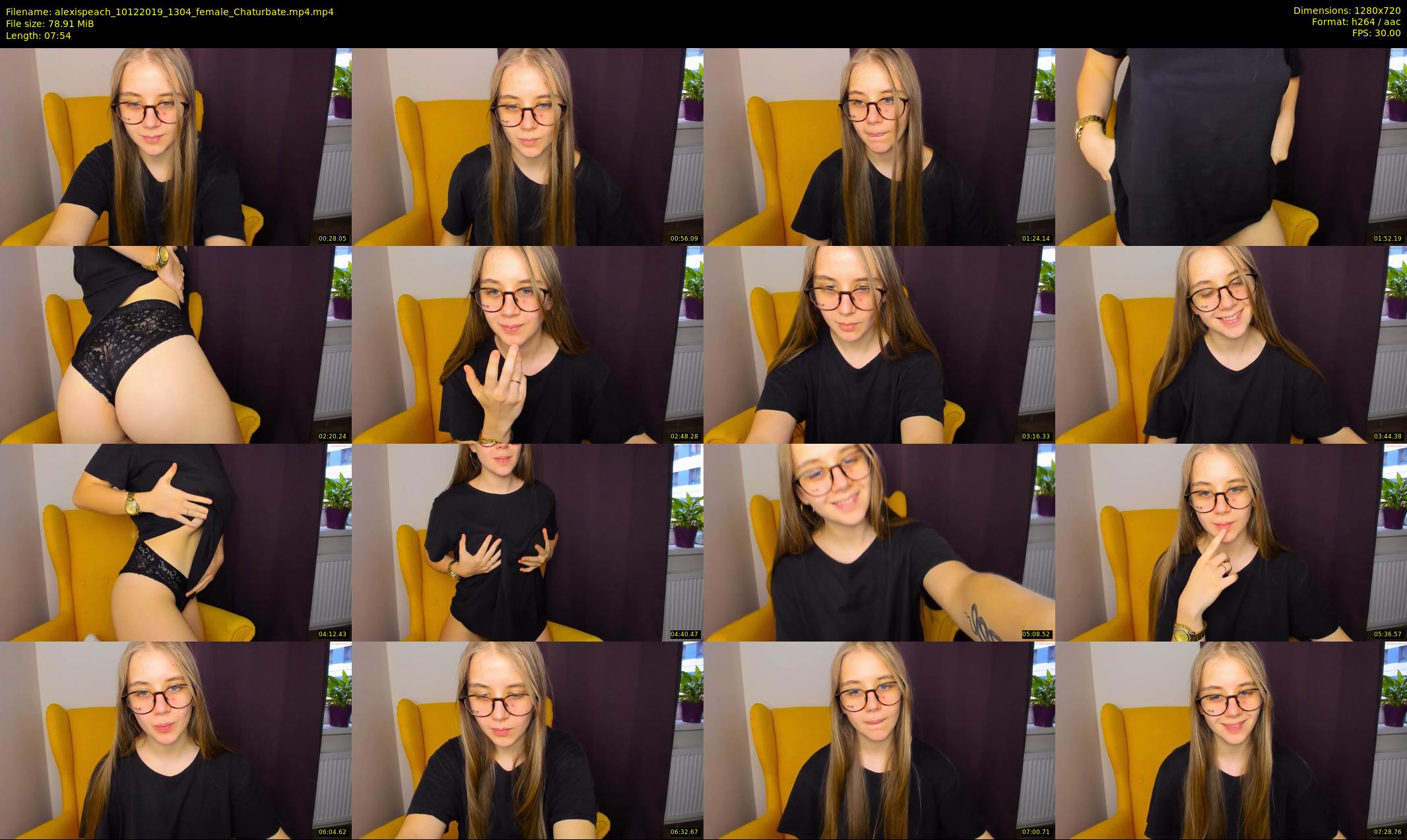 alexispeach — 8 minute Chaturbate female cam show recording, 720p, Dec 10, 2019
