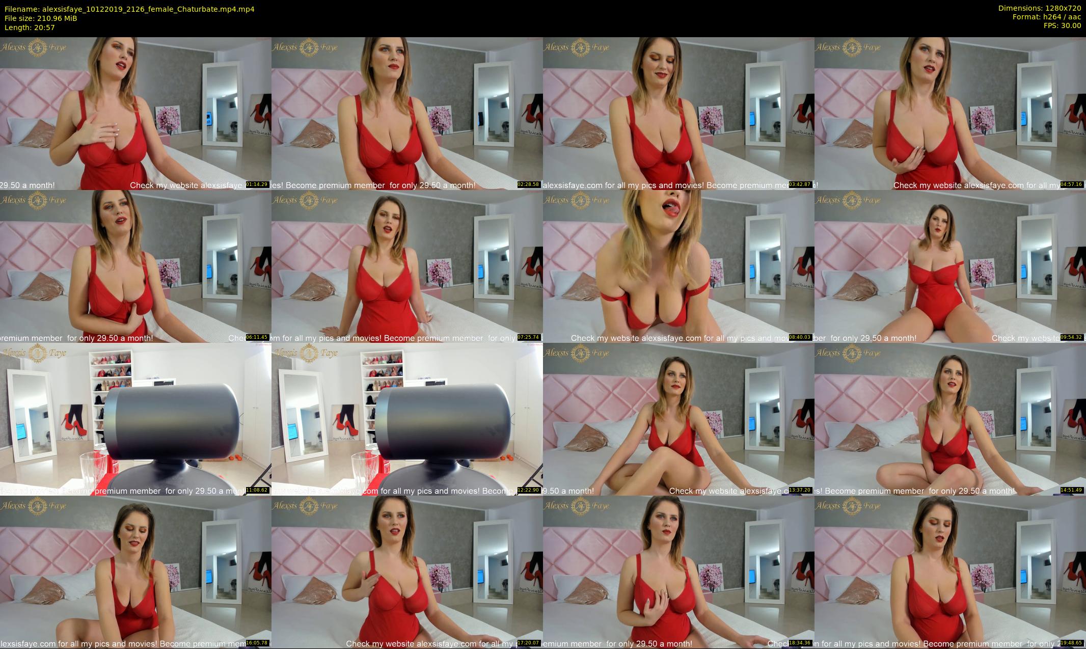 alexsisfaye — 21 minute Chaturbate female cam show recording, 720p, Dec 10, 2019