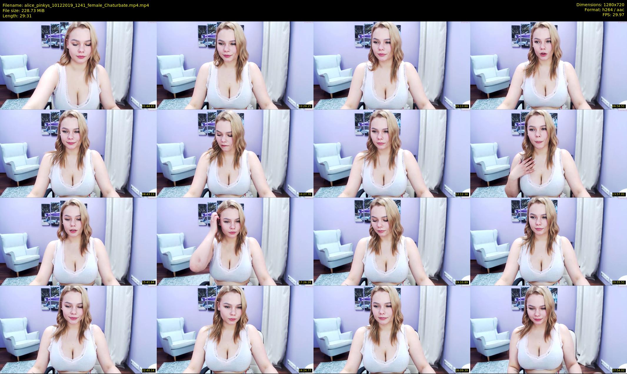 alice_pinkys — 30 minute Chaturbate female cam show recording, 720p, Dec 10, 2019
