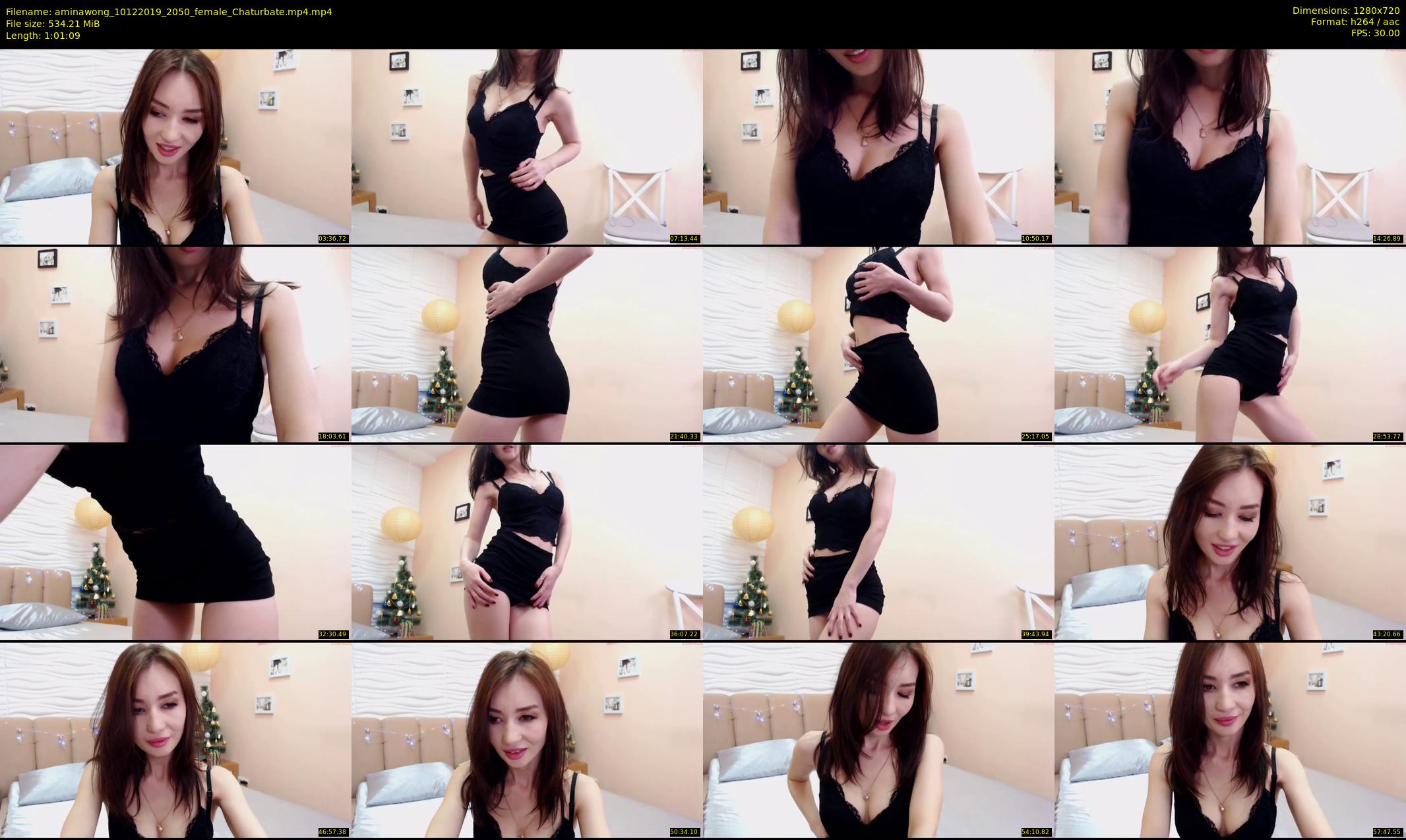 aminawong — 62 minute Chaturbate female cam show recording, 720p, Dec 10, 2019