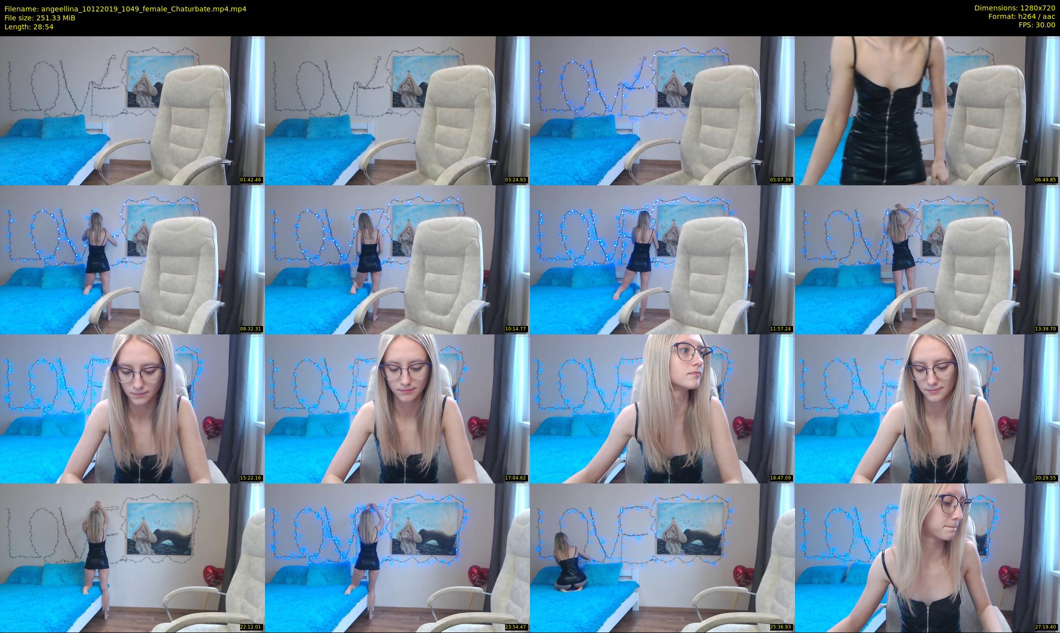 angeellina — 29 minute Chaturbate female cam show recording, 720p, Dec 10, 2019