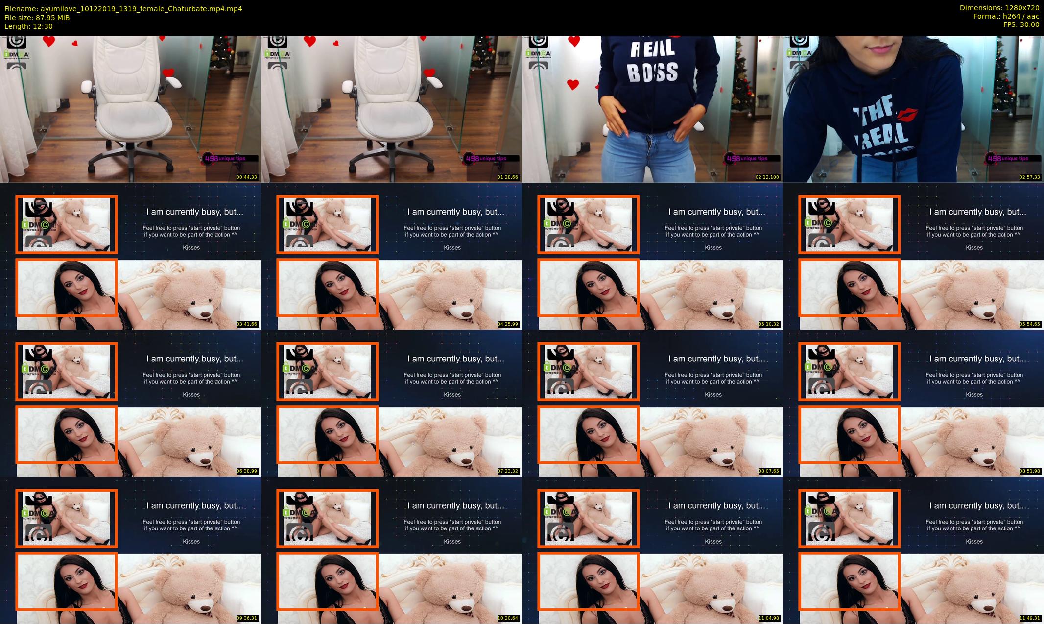 ayumilove — 13 minute Chaturbate female cam show recording, 720p, Dec 10, 2019