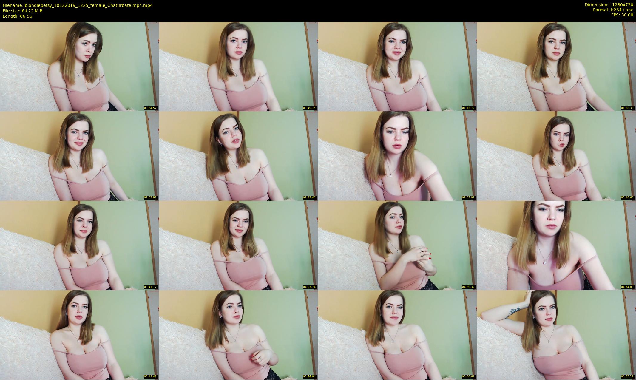 blondiebetsy — 7 minute Chaturbate female cam show recording, 720p, Dec 10, 2019