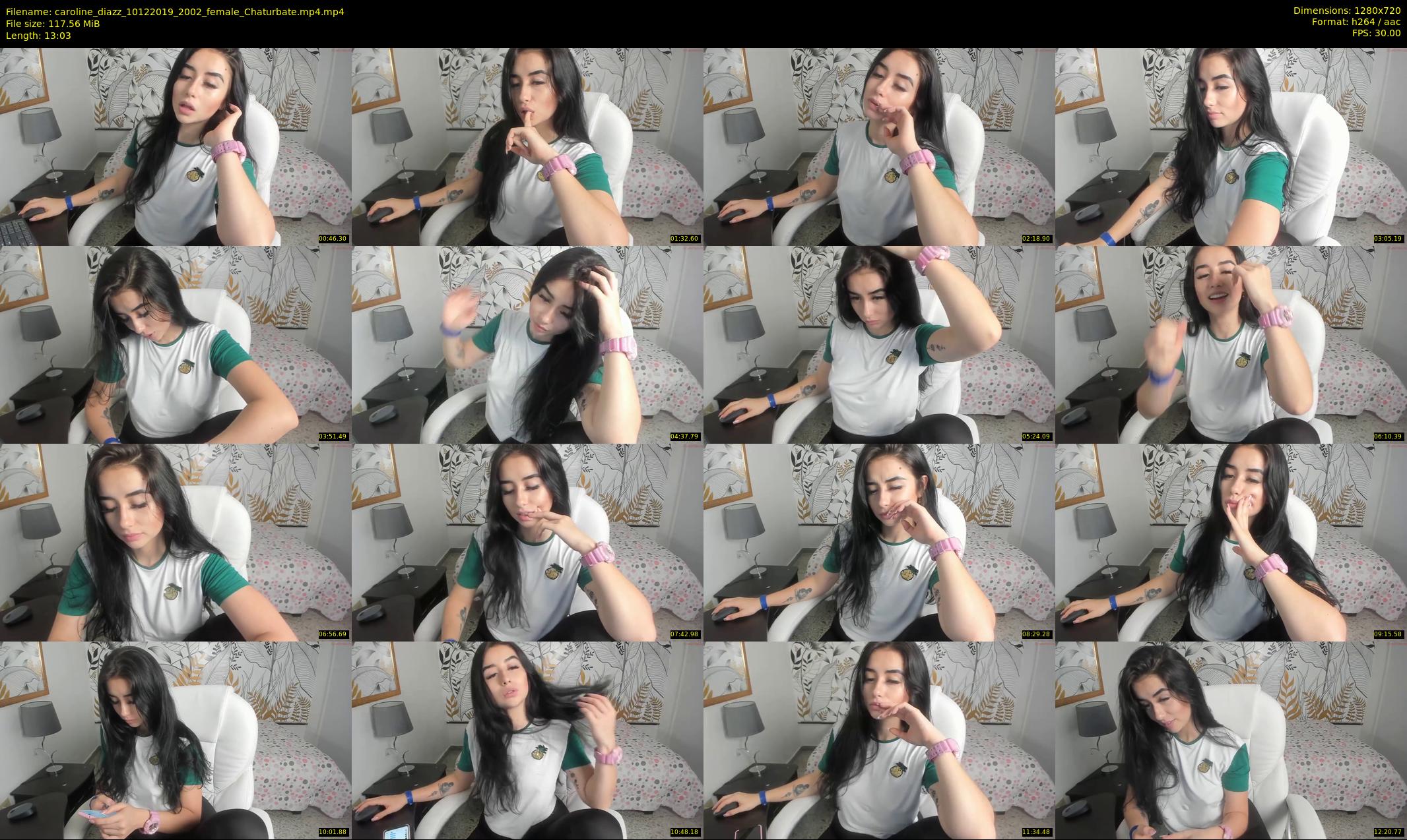 caroline_diazz — 14 minute Chaturbate female cam show recording, 720p, Dec 10, 2019