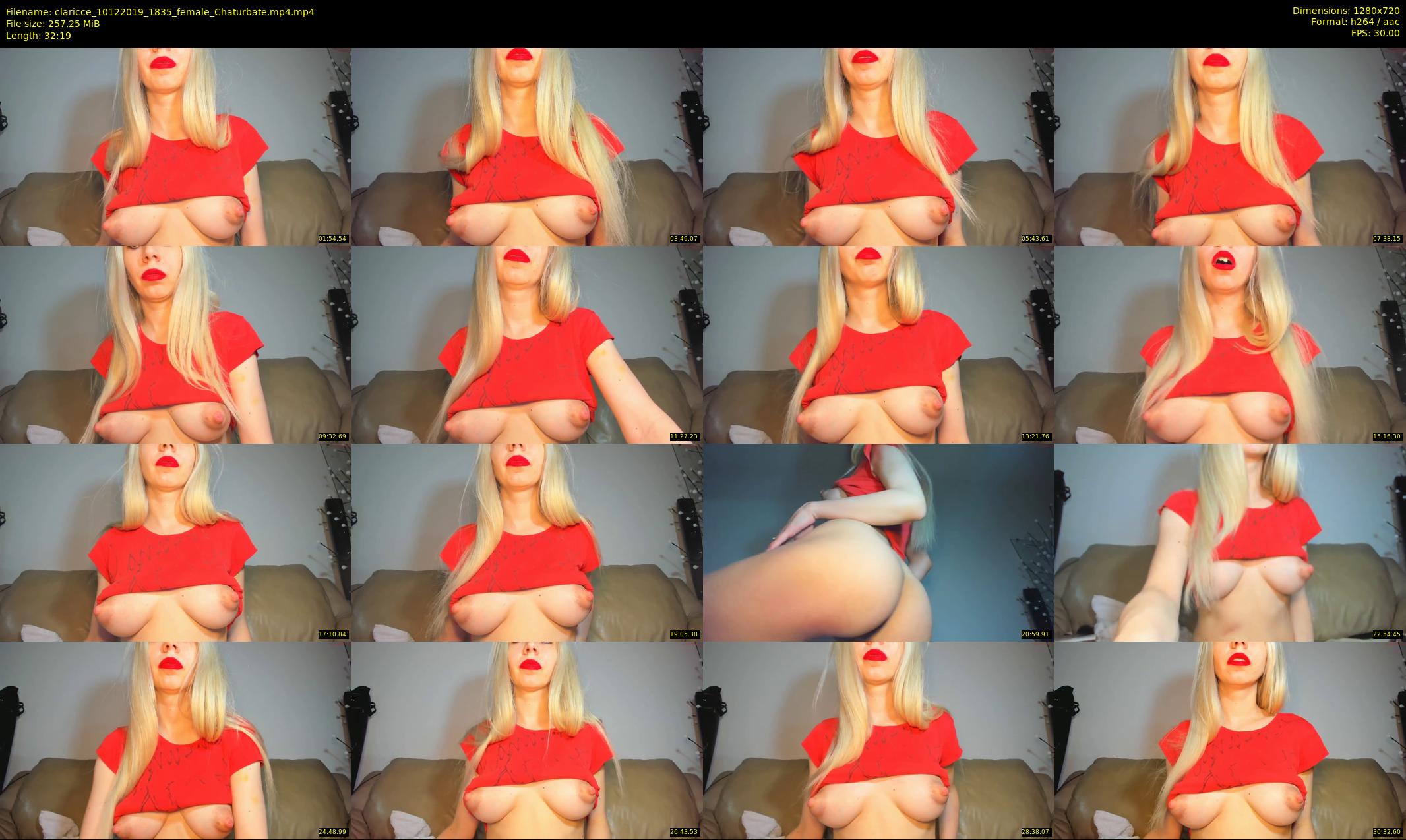 claricce — 33 minute Chaturbate female cam show recording, 720p, Dec 10, 2019