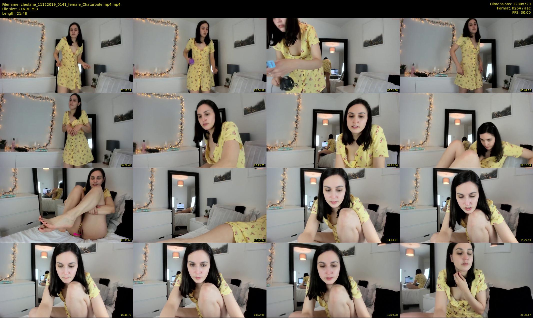 cleolane — 22 minute Chaturbate female cam show recording, 720p, Dec 11, 2019