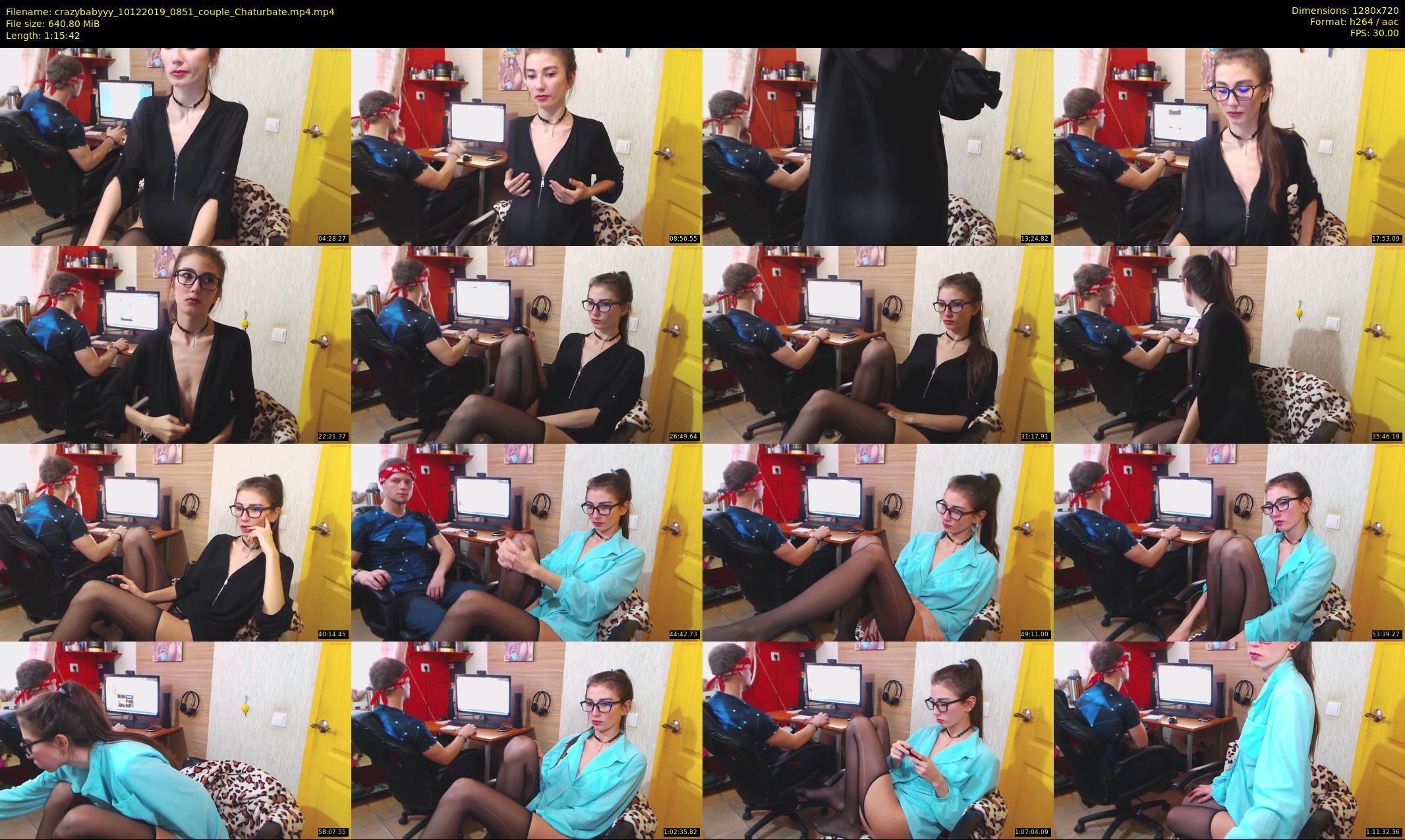 crazybabyyy — 76 minute Chaturbate couple cam show recording, 720p, Dec 10, 2019