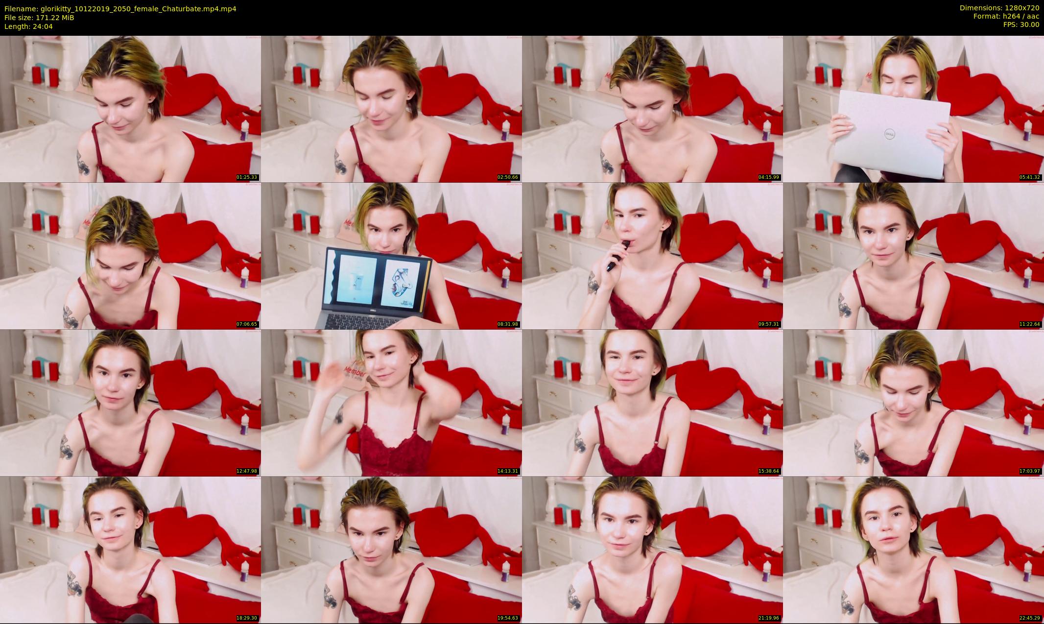 glorikitty — 25 minute Chaturbate female cam show recording, 720p, Dec 10, 2019