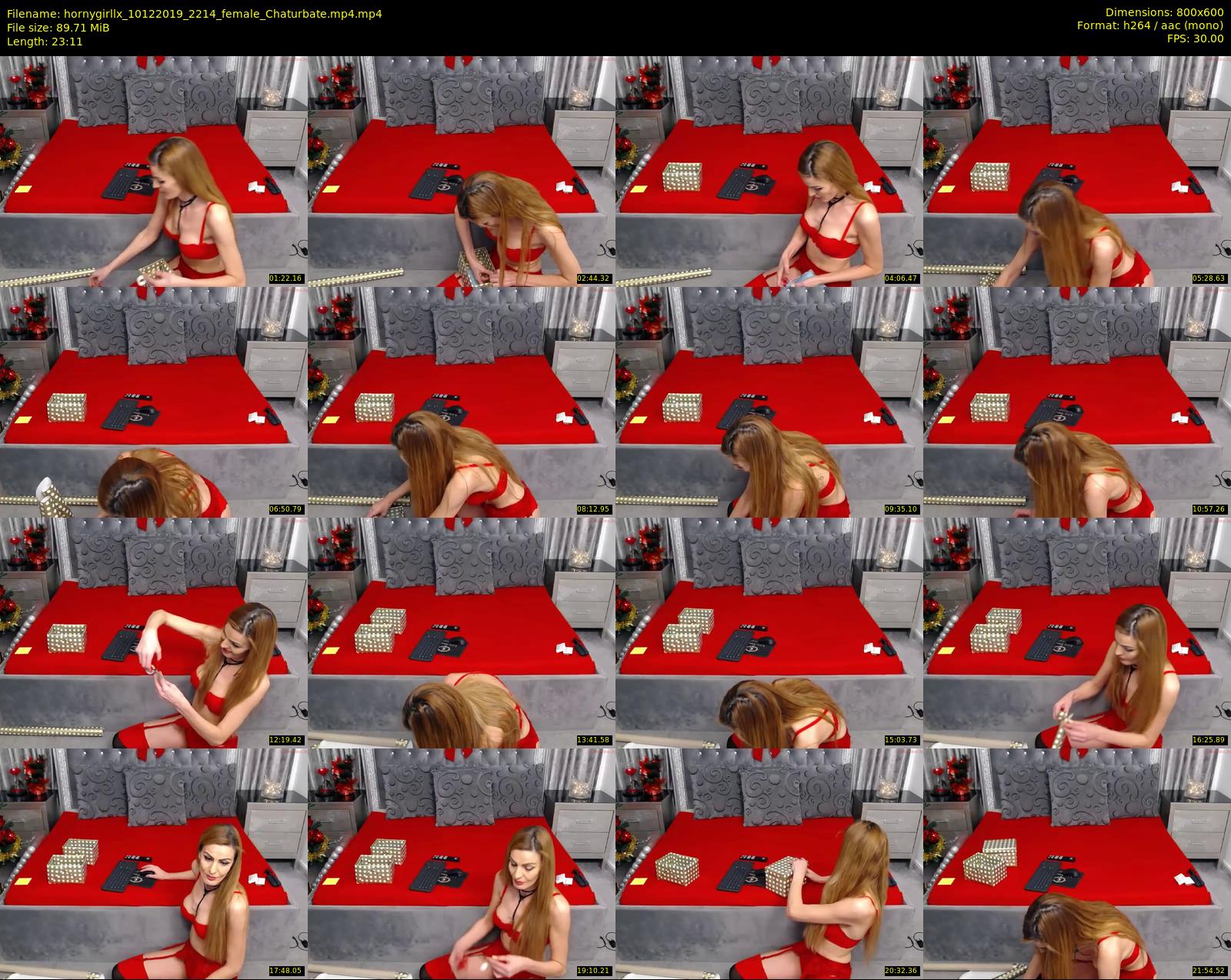 hornygirllx — 24 minute Chaturbate female cam show recording, 480p, Dec 10, 2019