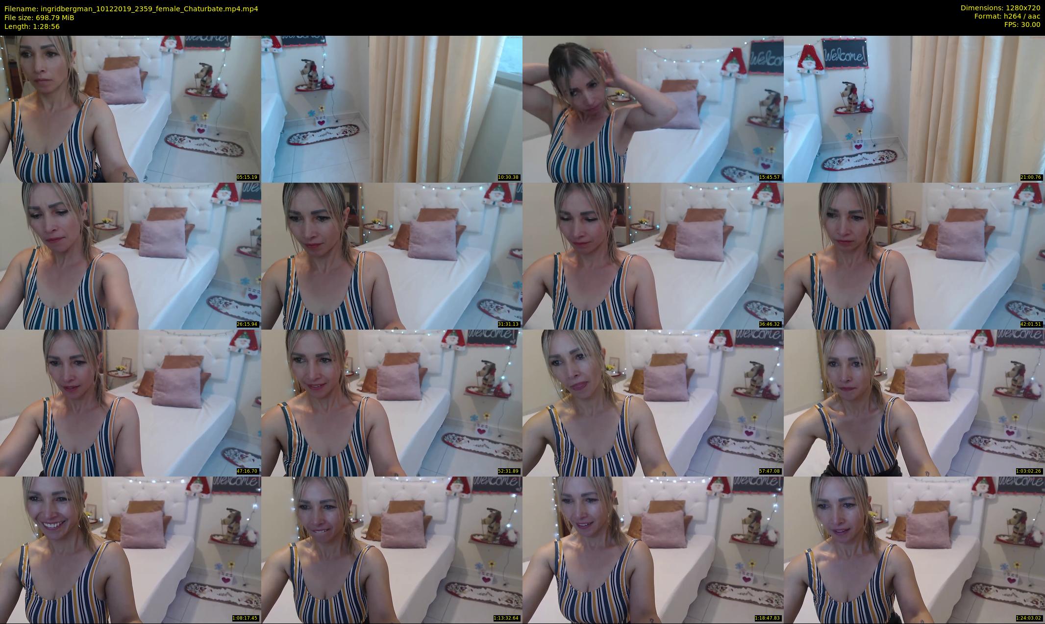 ingridbergman — 89 minute Chaturbate female cam show recording, 720p, Dec 10, 2019
