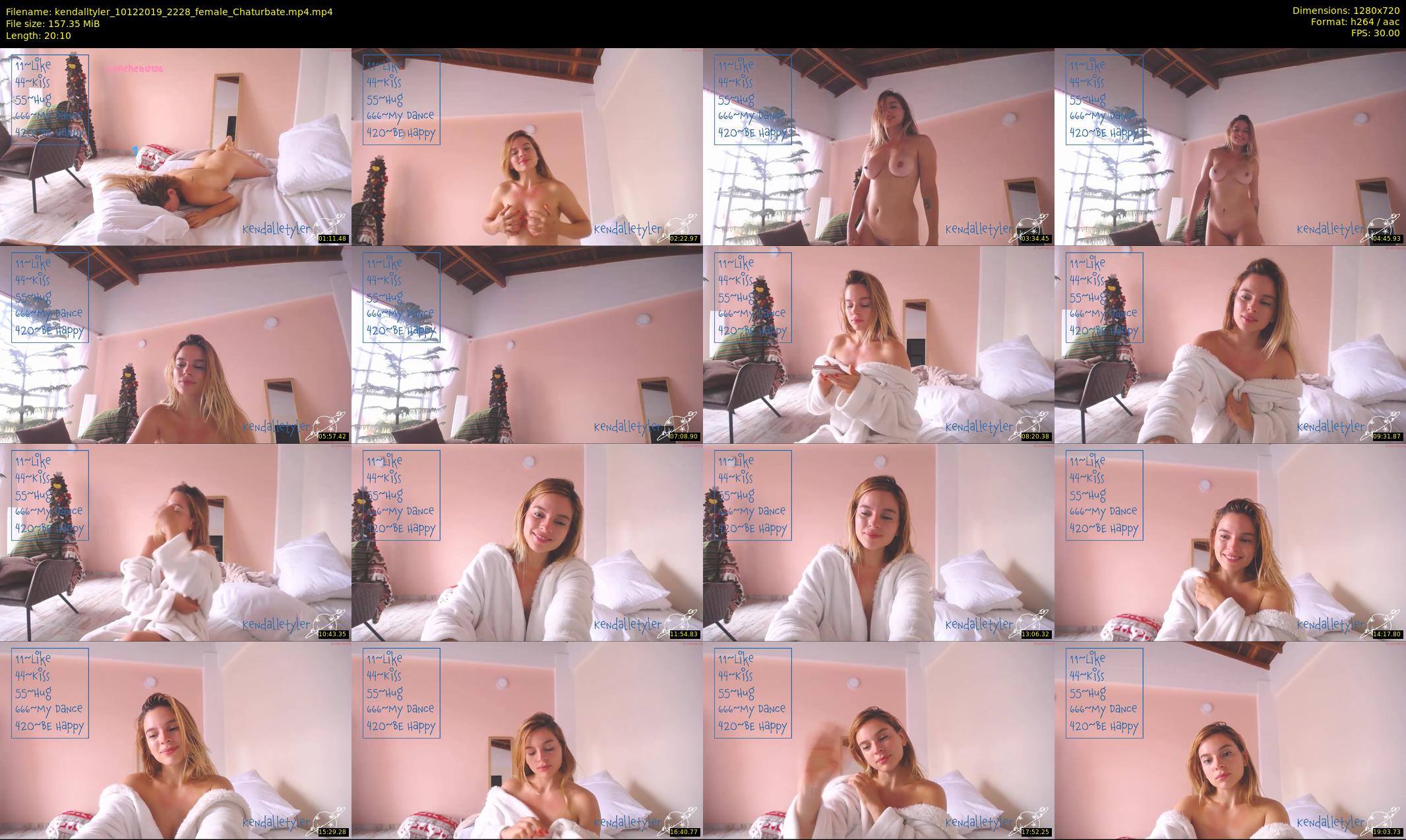 kendalltyler — 21 minute Chaturbate female cam show recording, 720p, Dec 10, 2019