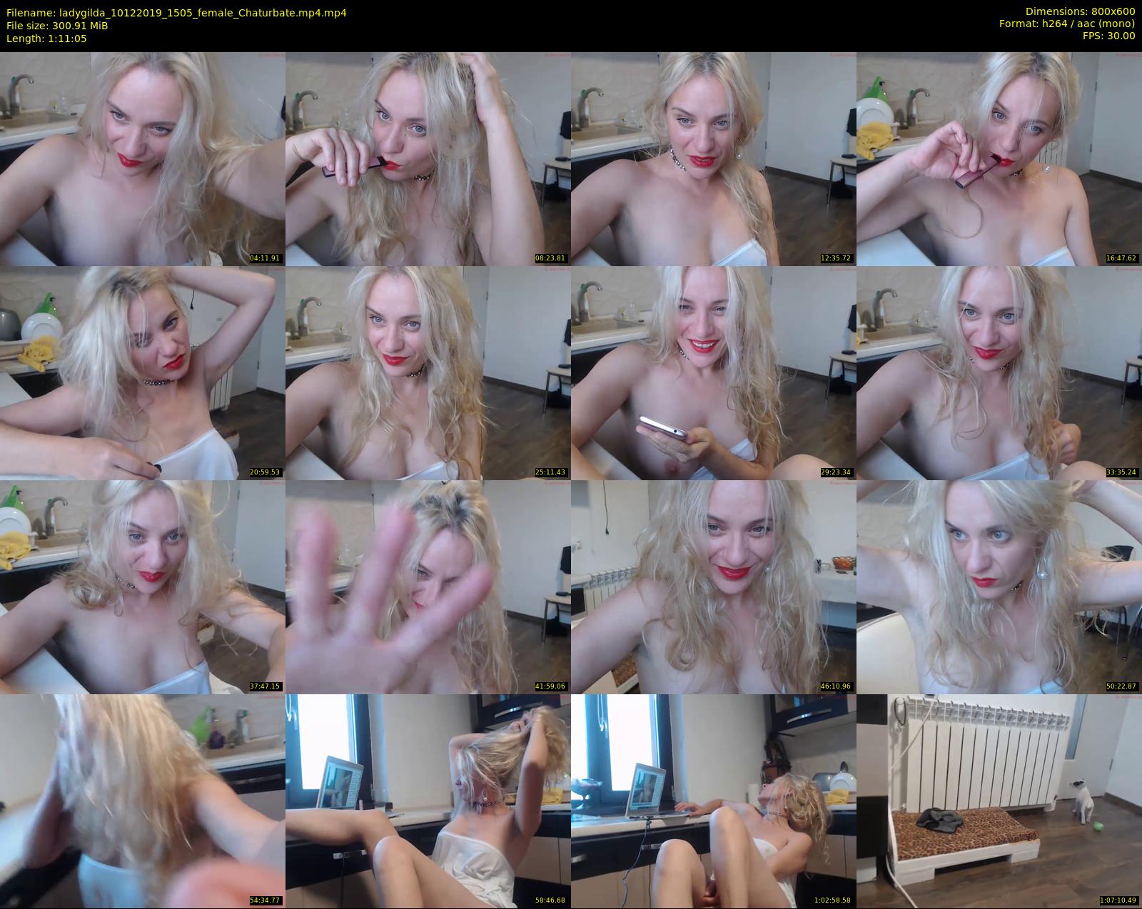 ladygilda — 72 minute Chaturbate female cam show recording, 480p, Dec 10, 2019