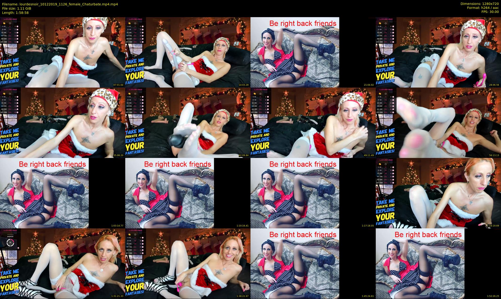 lourdesnoir — 119 minute Chaturbate female cam show recording, 720p, Dec 10, 2019