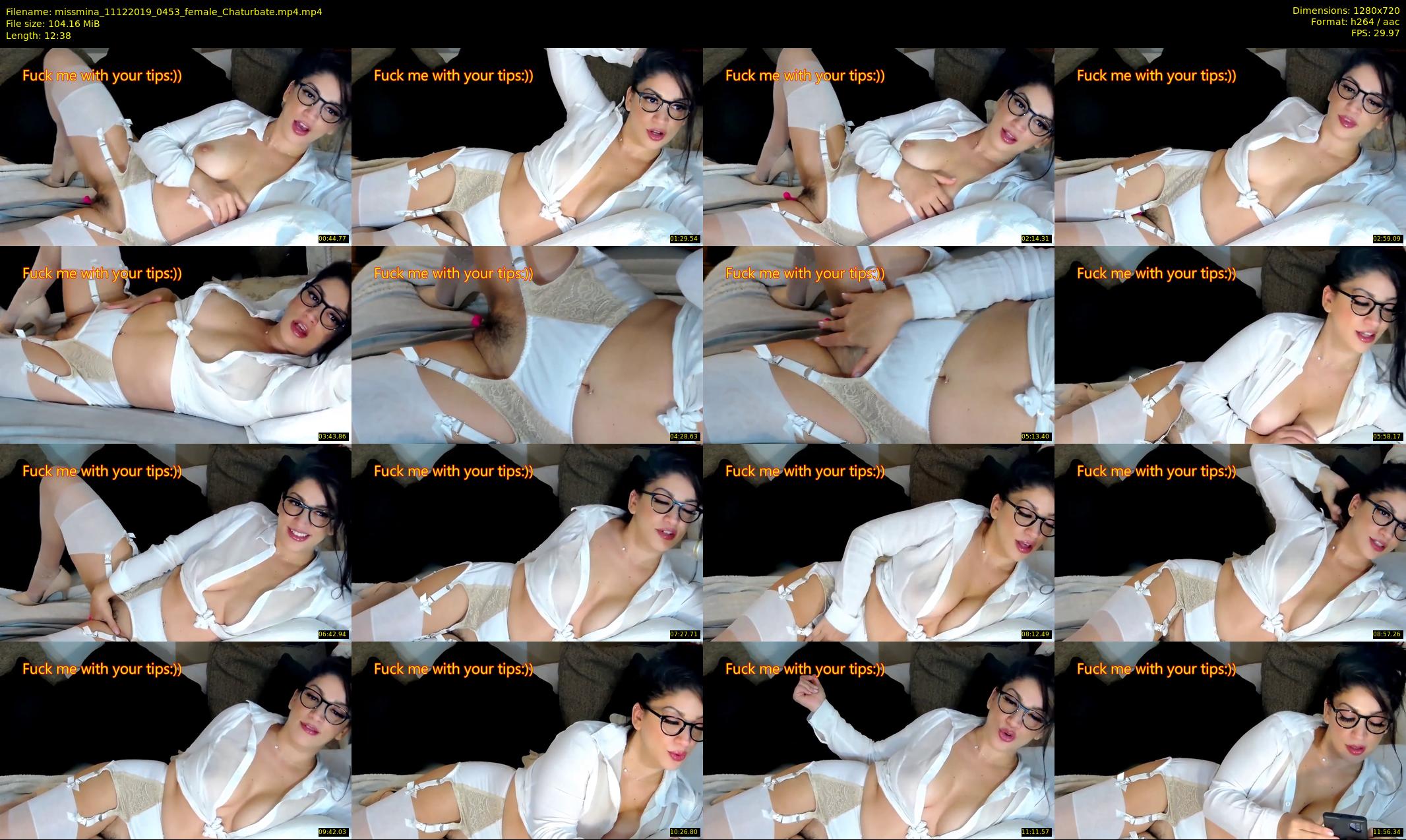 missmina — 13 minute Chaturbate female cam show recording, 720p, Dec 11, 2019