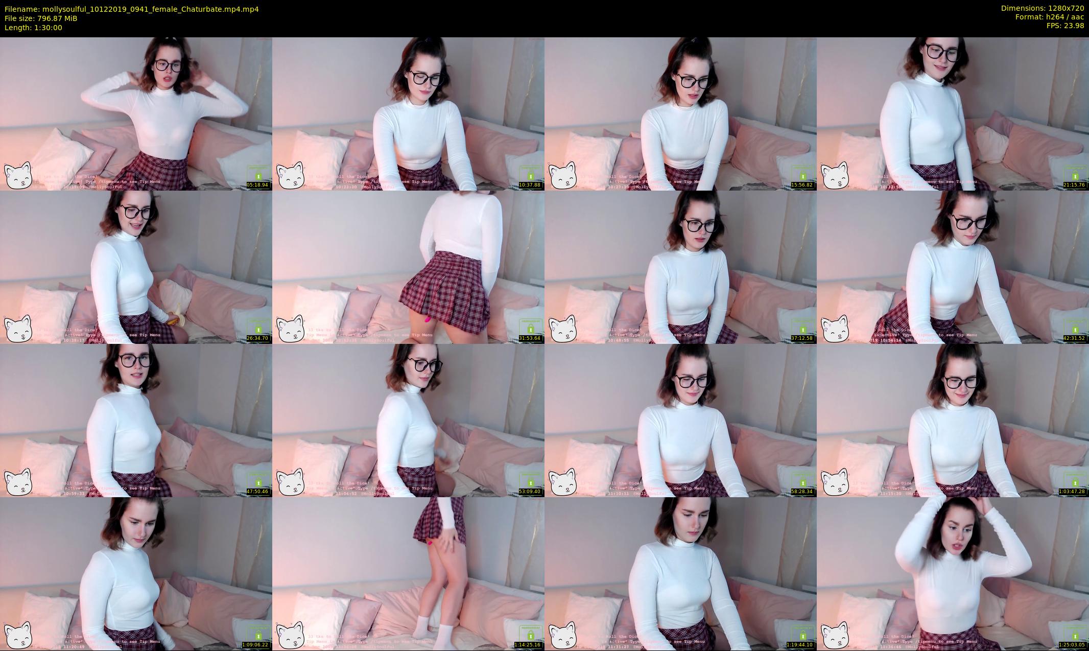 mollysoulful — 90 minute Chaturbate female cam show recording, 720p, Dec 10, 2019