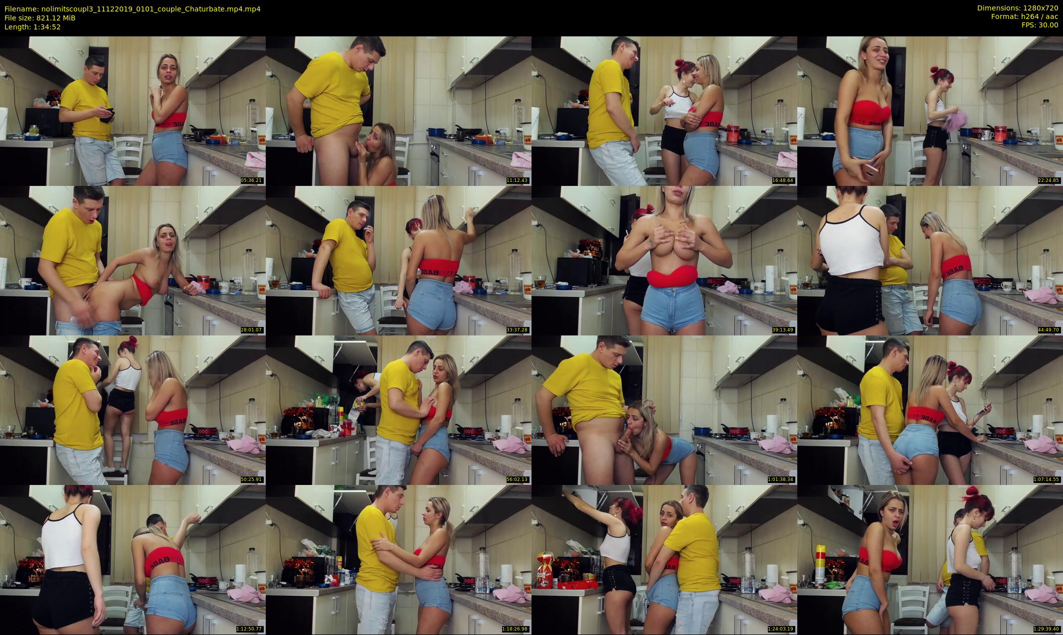 nolimitscoupl3 — 95 minute Chaturbate couple cam show recording, 720p, Dec 11, 2019