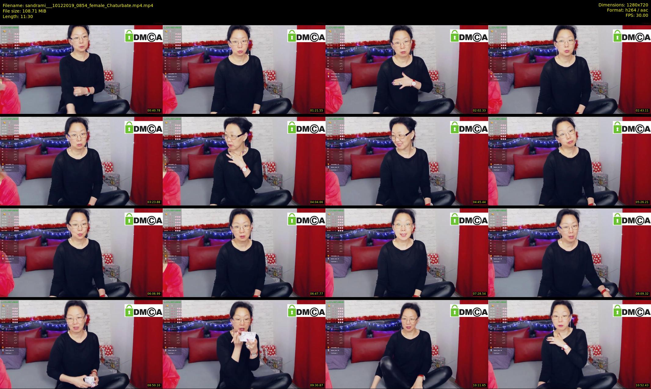 sandrami__ — 12 minute Chaturbate female cam show recording, 720p, Dec 10, 2019