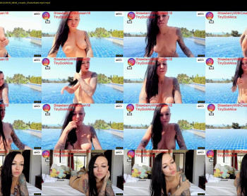 strawberrywithcream18 — 45 minute Chaturbate couple cam show recording, 720p, Dec 10, 2019