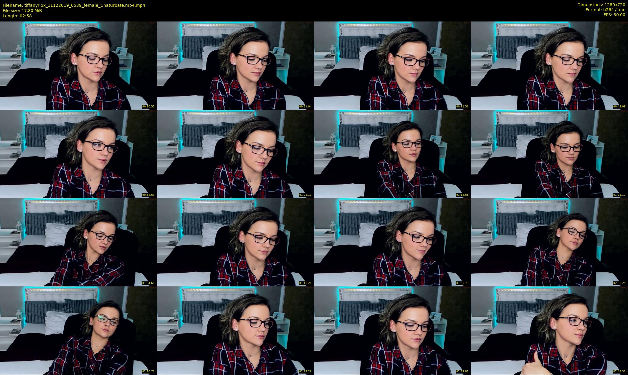 tiffanyriox — 3 minute Chaturbate female cam show recording, 720p, Dec 11, 2019