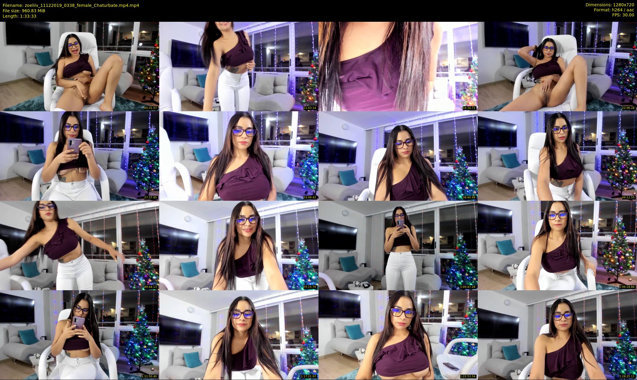 zoeliiv — 94 minute Chaturbate female cam show recording, 720p, Dec 11, 2019