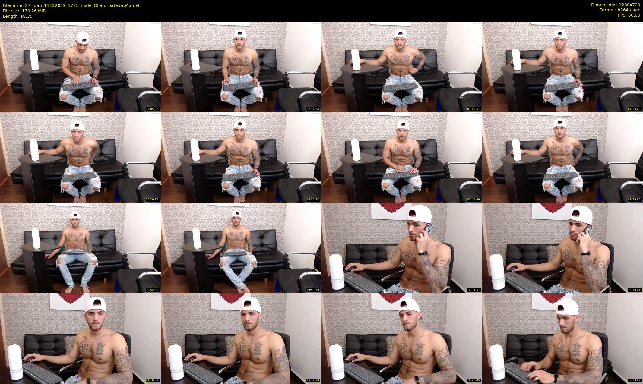 27_juan — 19 minute Chaturbate male cam show recording, 720p, Dec 11, 2019