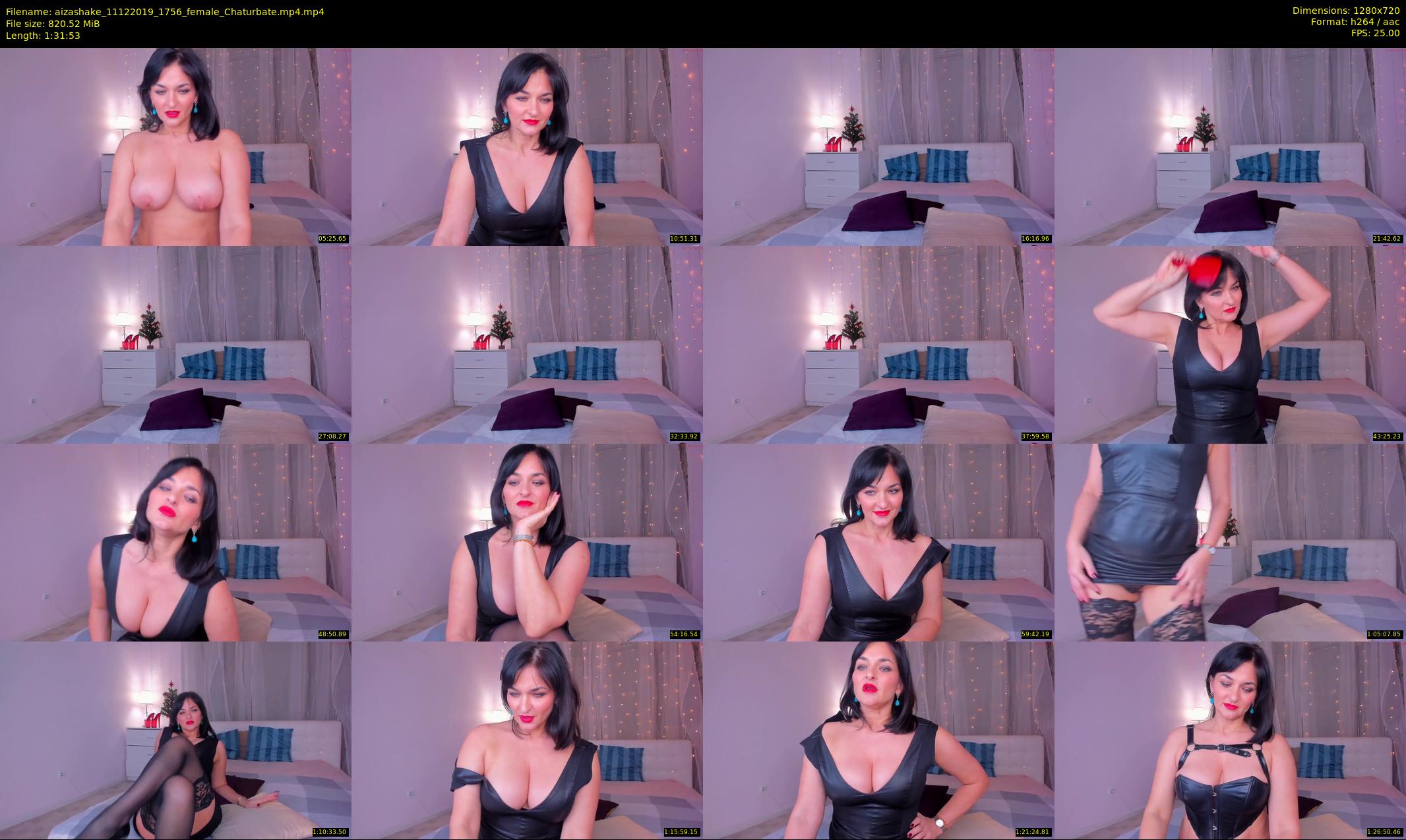 aizashake — 92 minute Chaturbate female cam show recording, 720p, Dec 11, 2019