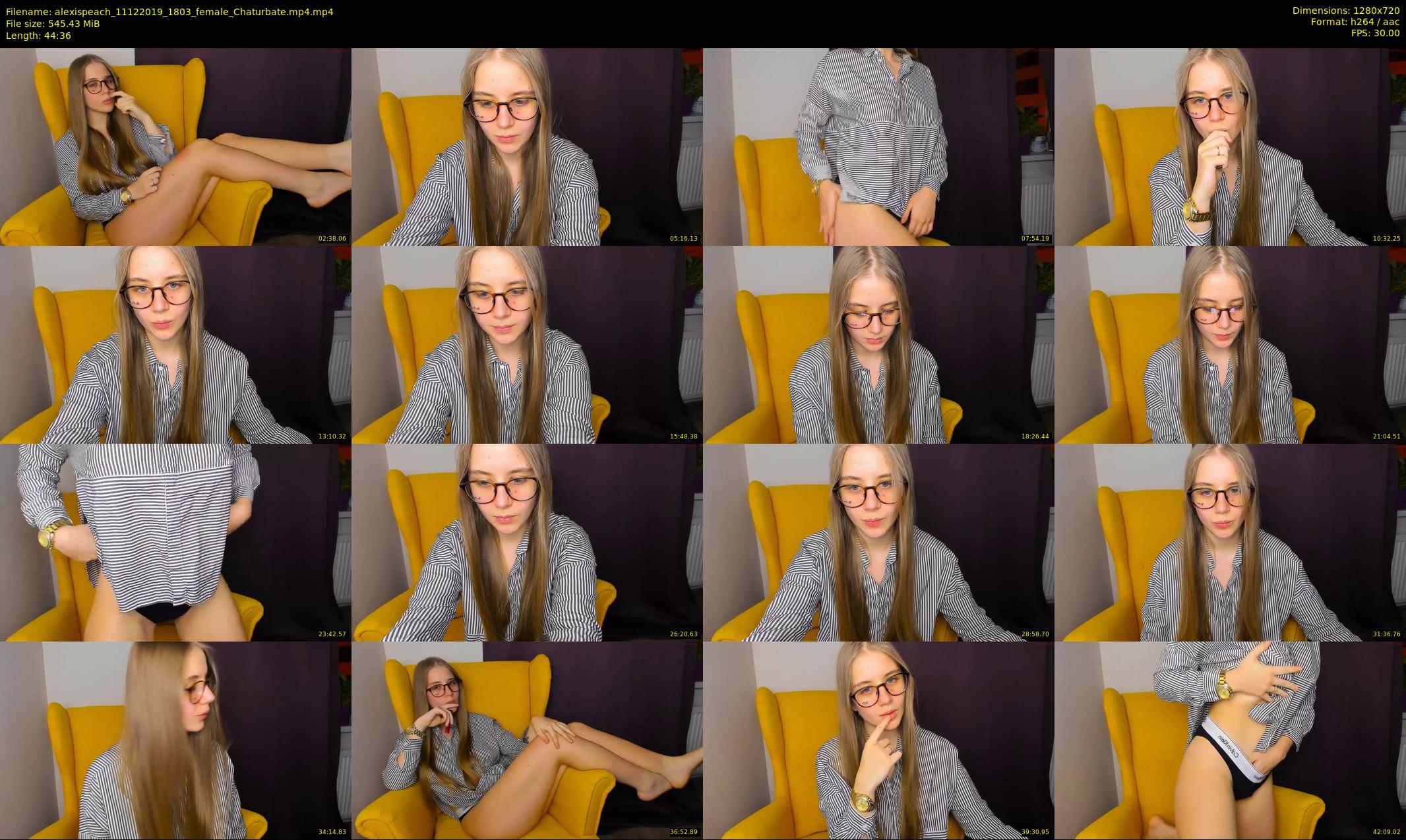 alexispeach — 45 minute Chaturbate female cam show recording, 720p, Dec 11, 2019