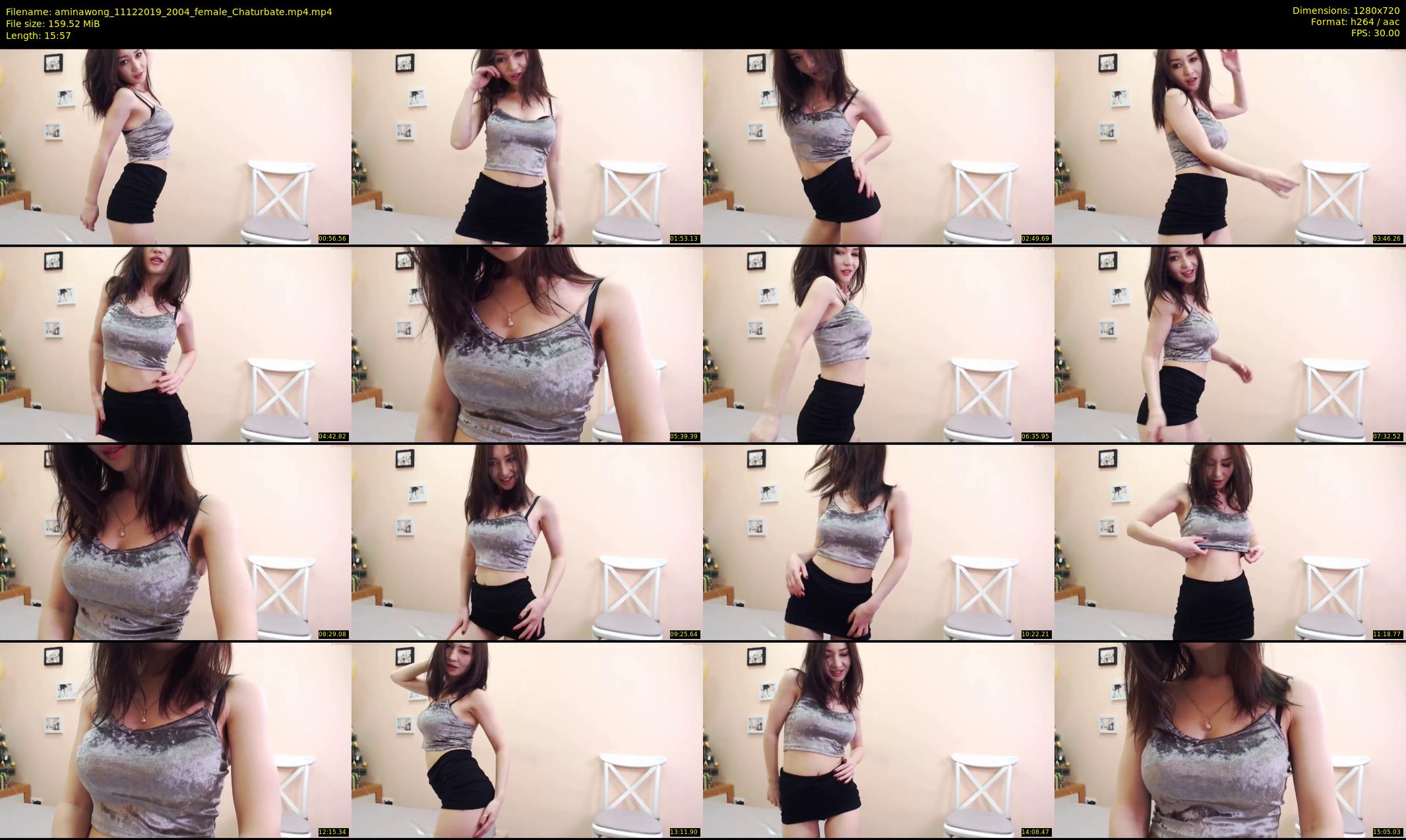 aminawong — 16 minute Chaturbate female cam show recording, 720p, Dec 11, 2019