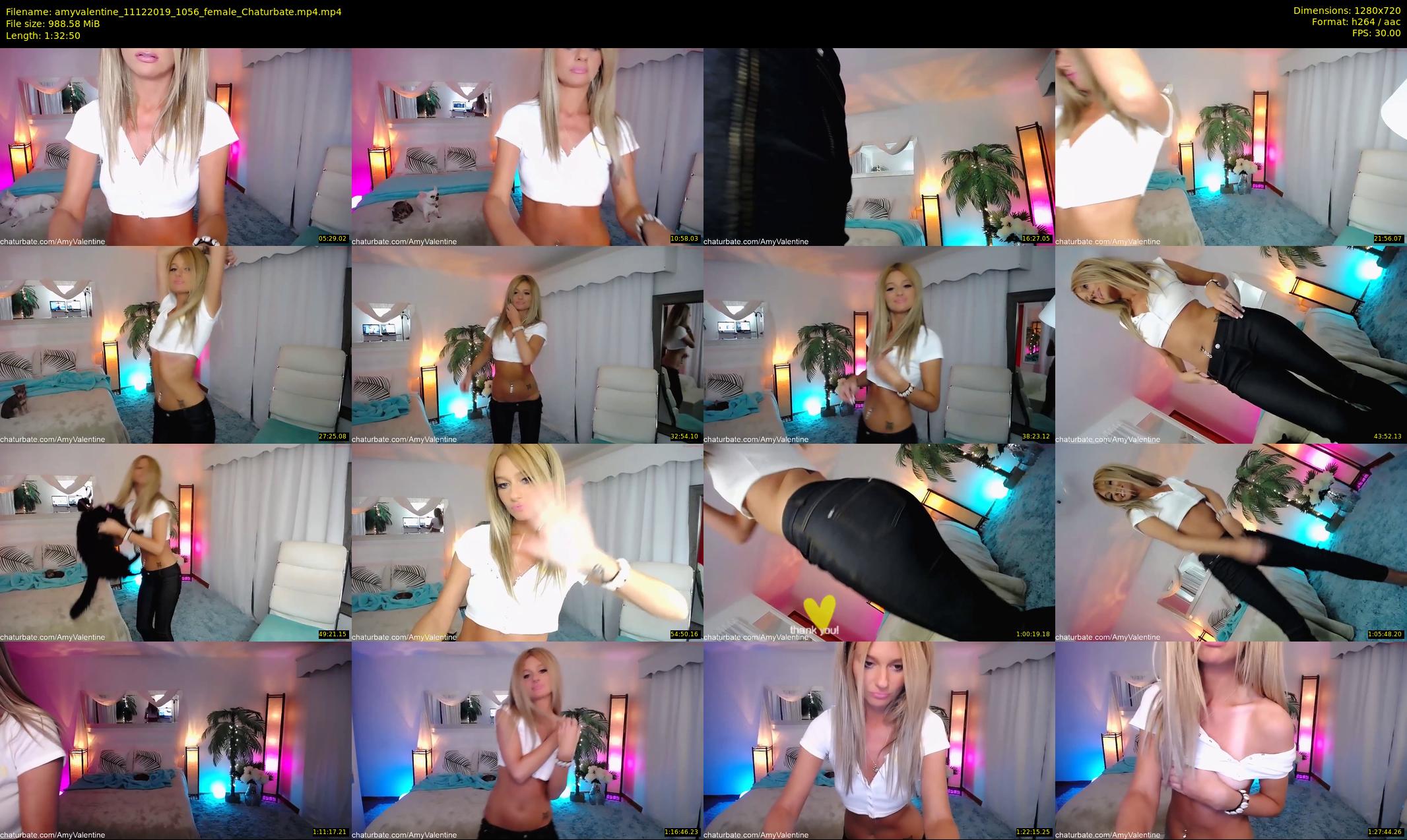 amyvalentine — 93 minute Chaturbate female cam show recording, 720p, Dec 11, 2019