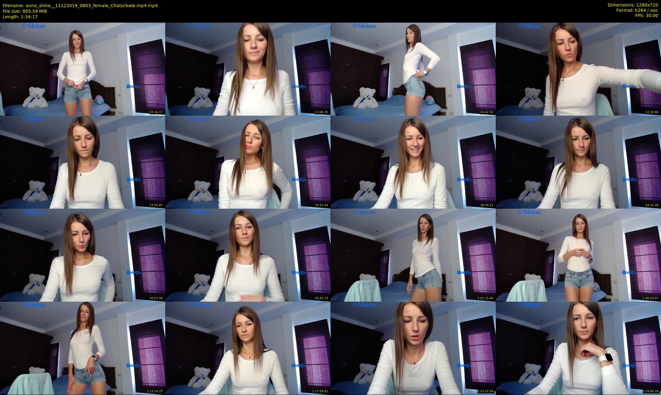 anna_shine_ — 95 minute Chaturbate female cam show recording, 720p, Dec 11, 2019