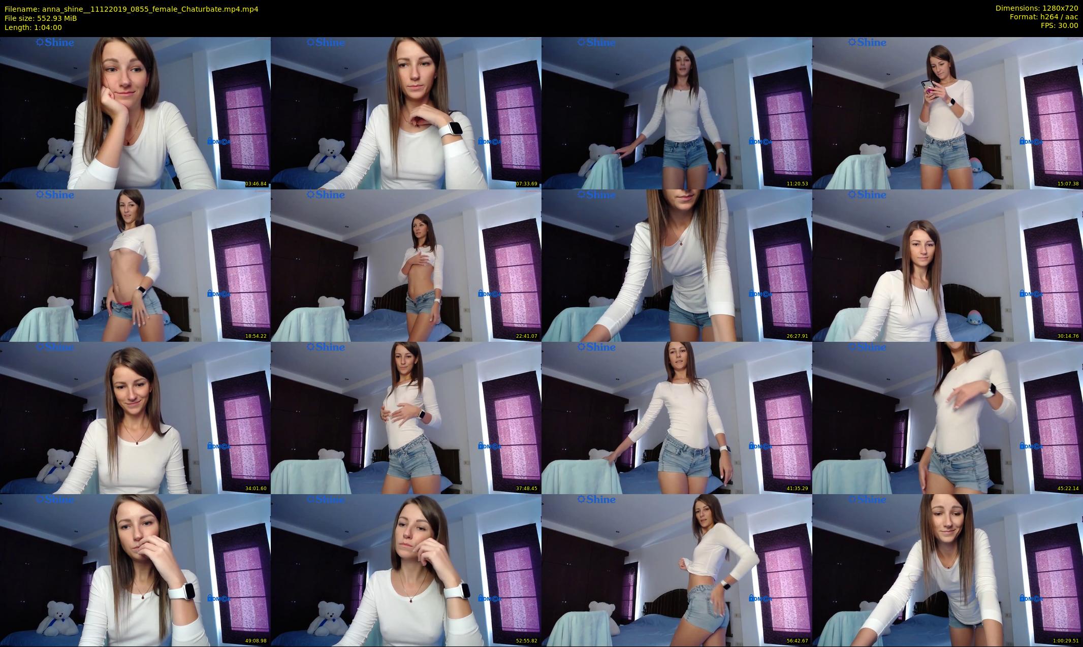 anna_shine_ — 64 minute Chaturbate female cam show recording, 720p, Dec 11, 2019