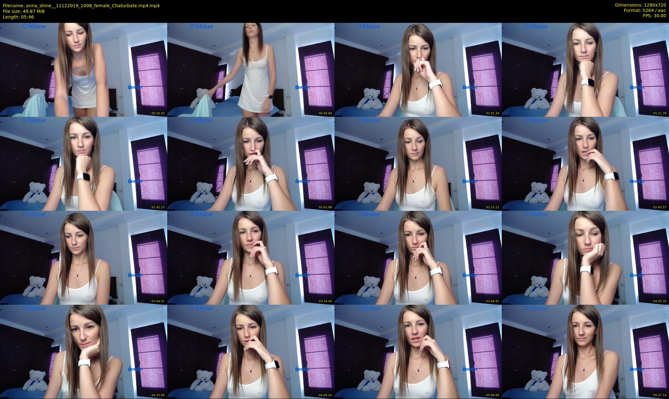 anna_shine_ — 6 minute Chaturbate female cam show recording, 720p, Dec 11, 2019
