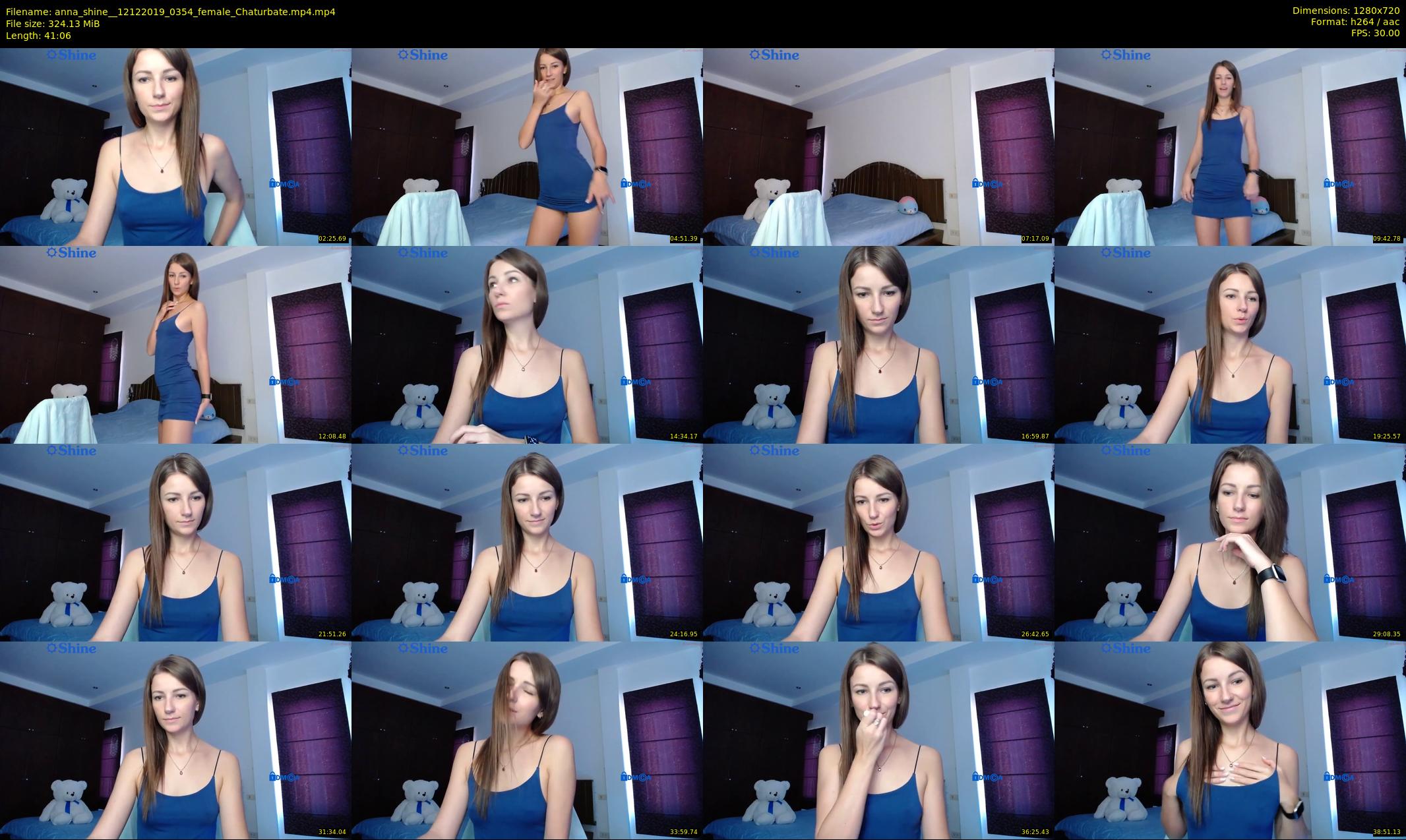 anna_shine_ — 42 minute Chaturbate female cam show recording, 720p, Dec 12, 2019