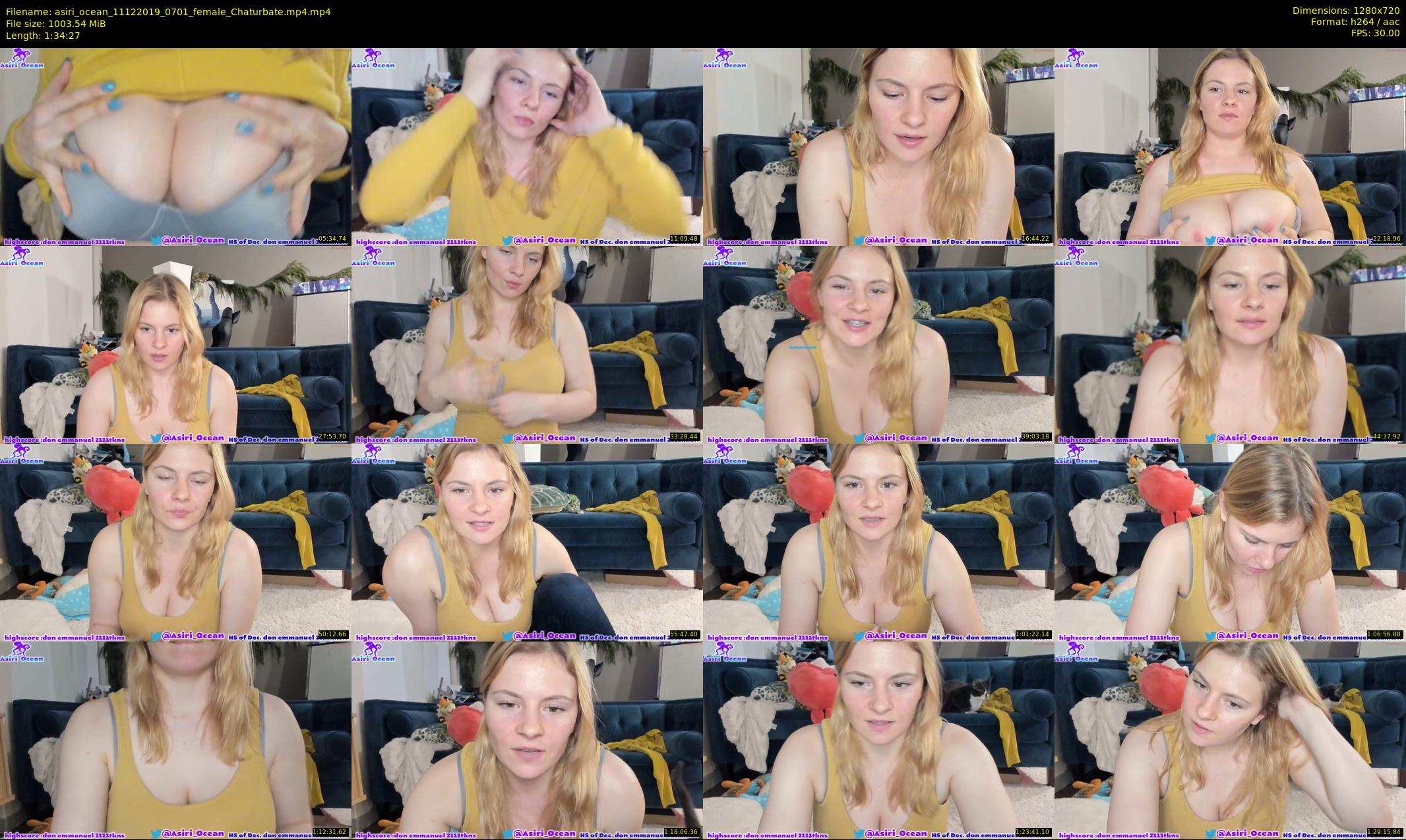 asiri_ocean — 95 minute Chaturbate female cam show recording, 720p, Dec 11, 2019