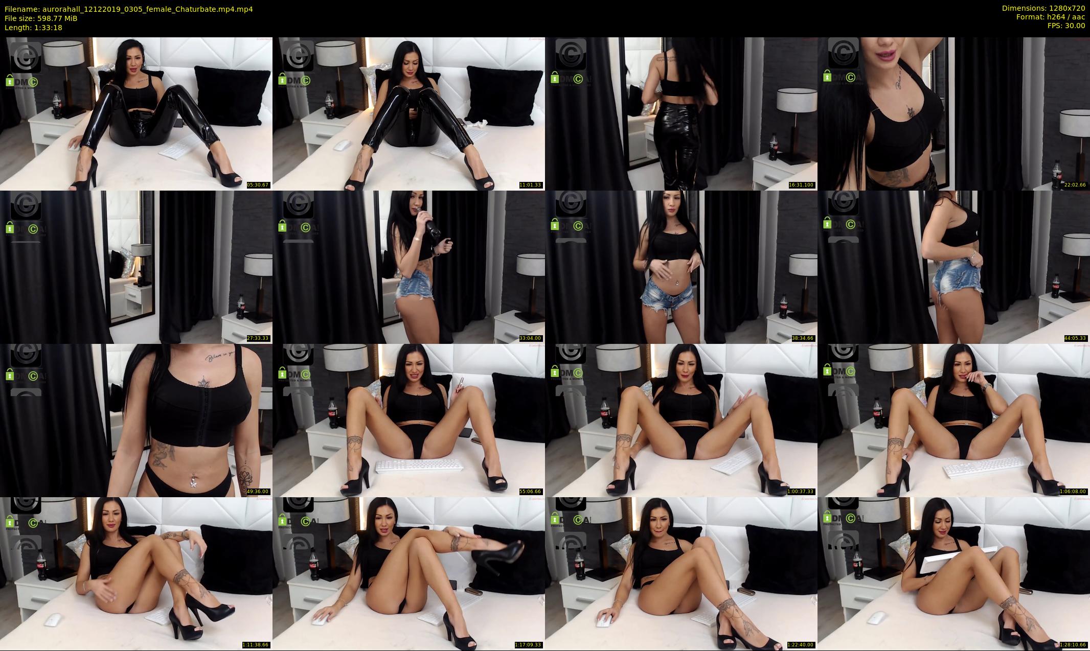 aurorahall — 94 minute Chaturbate female cam show recording, 720p, Dec 12, 2019