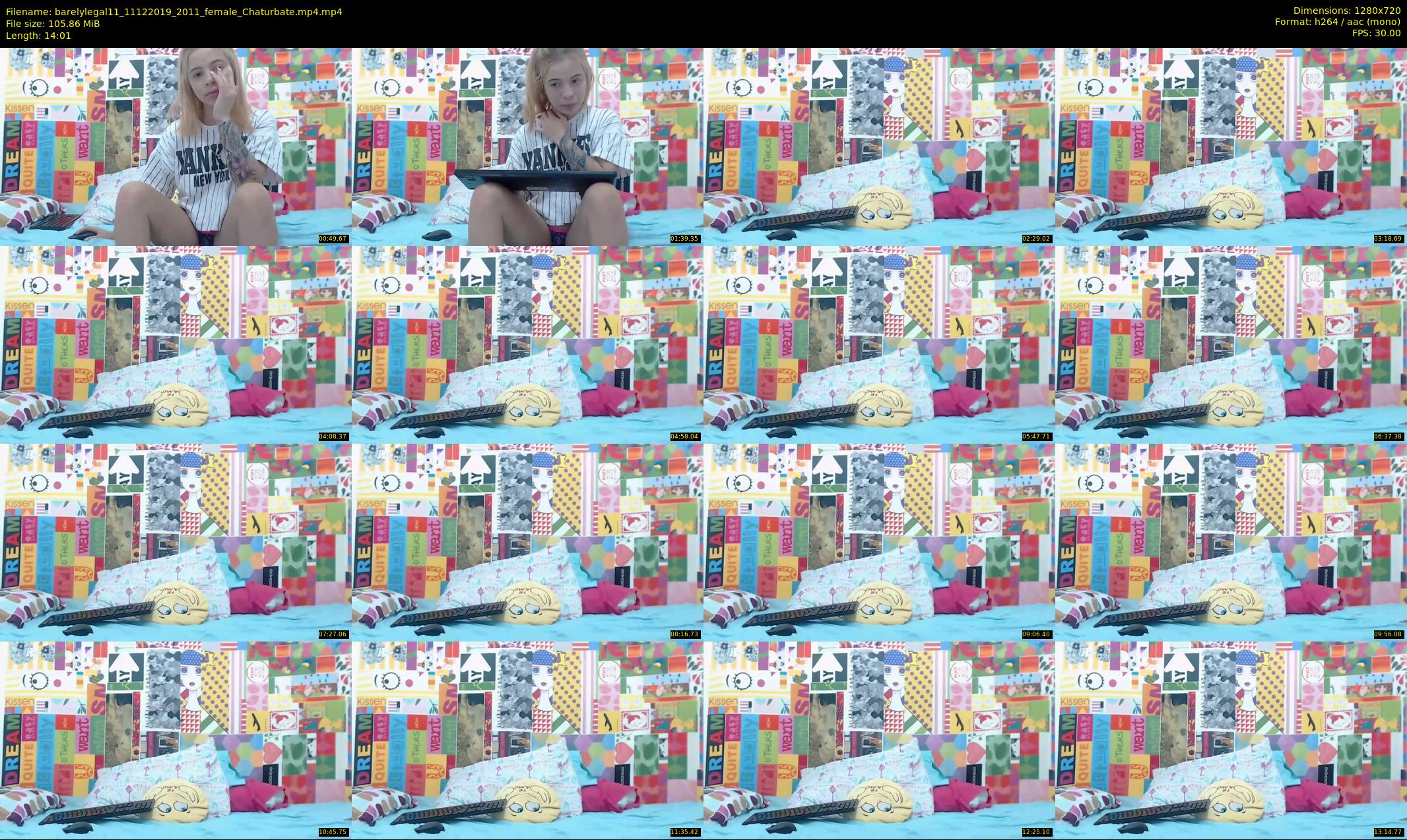 barelylegal11 — 15 minute Chaturbate female cam show recording, 720p, Dec 11, 2019