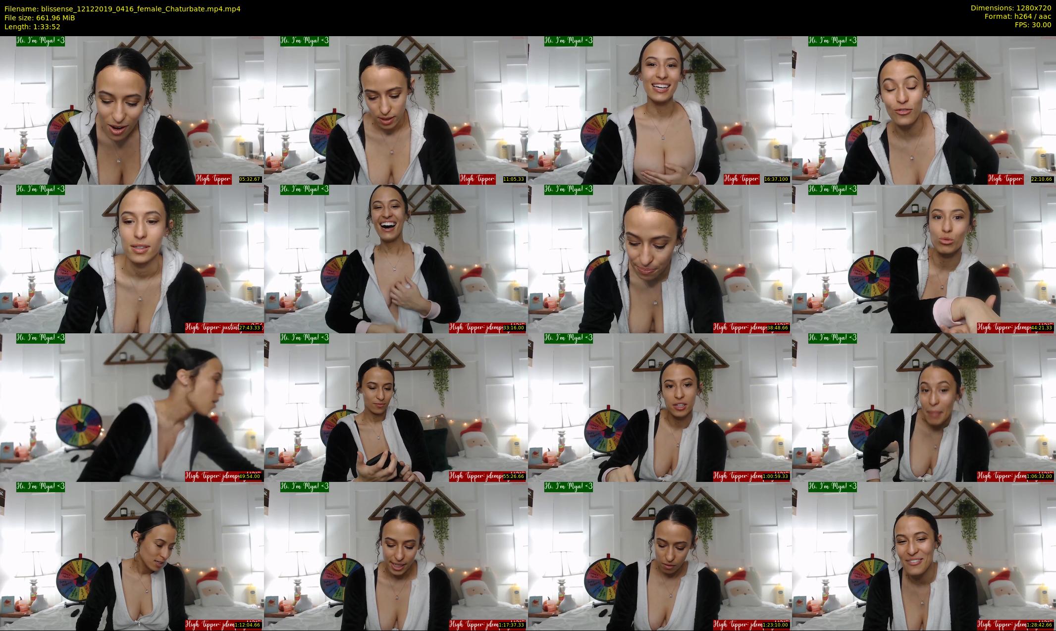 blissense — 94 minute Chaturbate female cam show recording, 720p, Dec 12, 2019