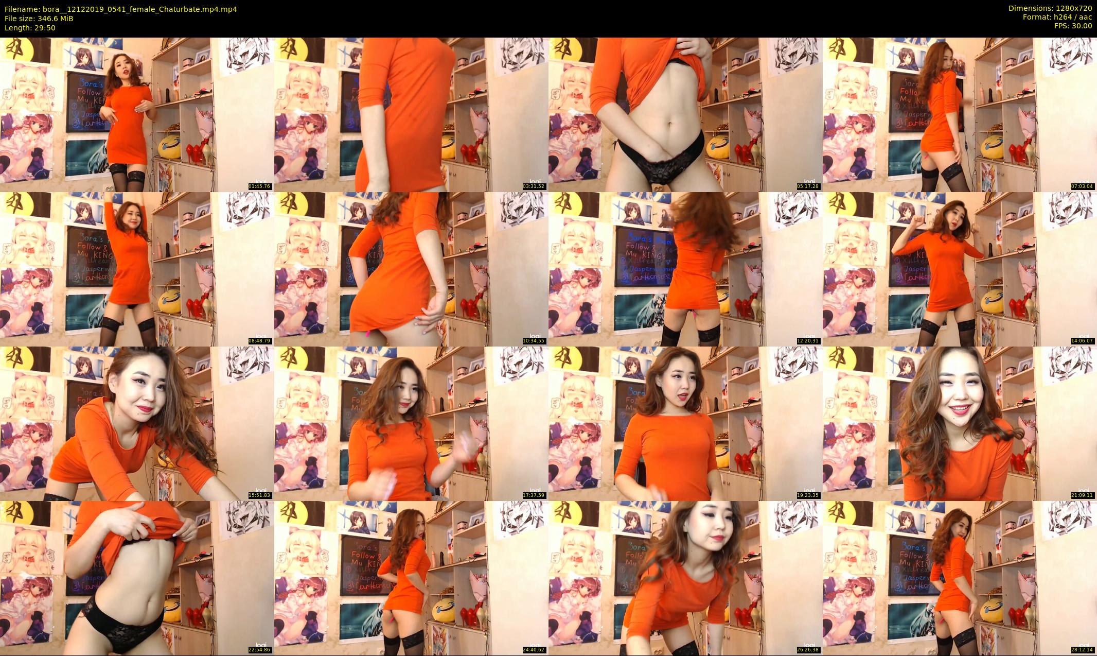 bora_ — 30 minute Chaturbate female cam show recording, 720p, Dec 12, 2019