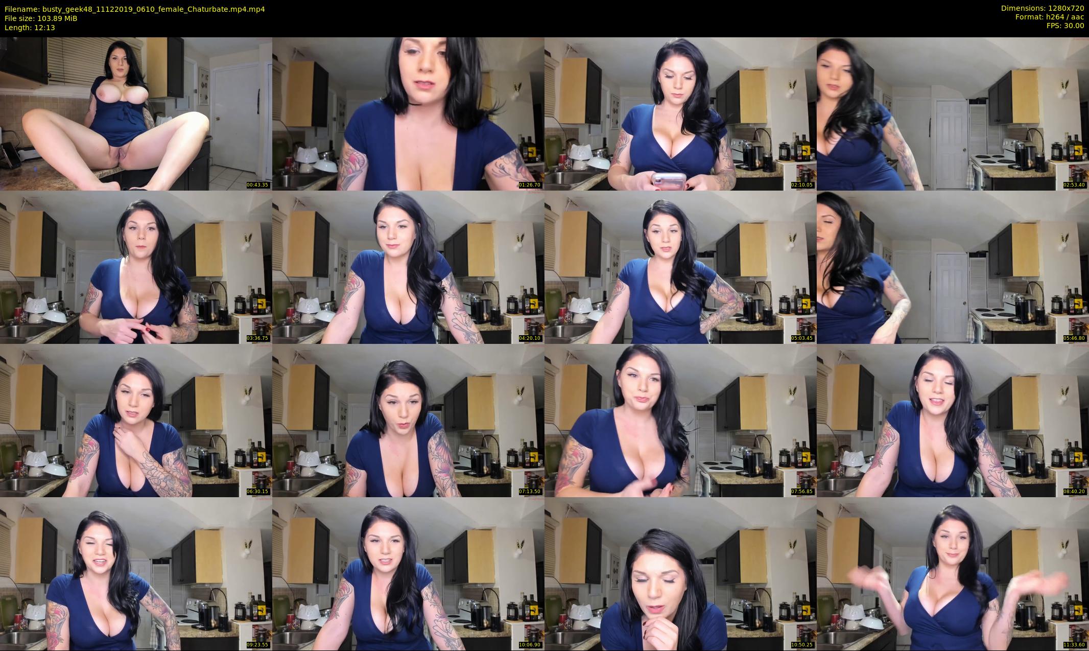 busty_geek48 — 13 minute Chaturbate female cam show recording, 720p, Dec 11, 2019