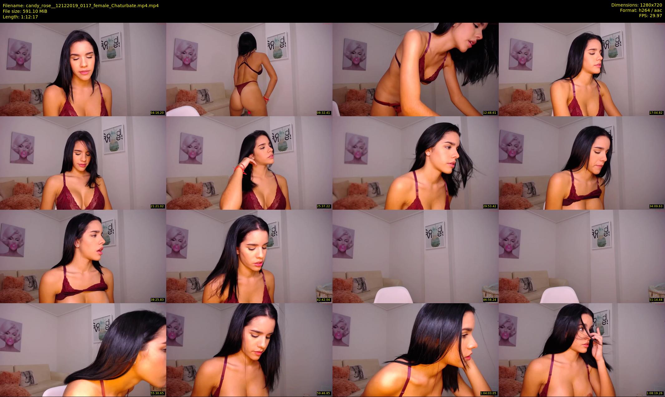 candy_rose_ — 73 minute Chaturbate female cam show recording, 720p, Dec 12, 2019